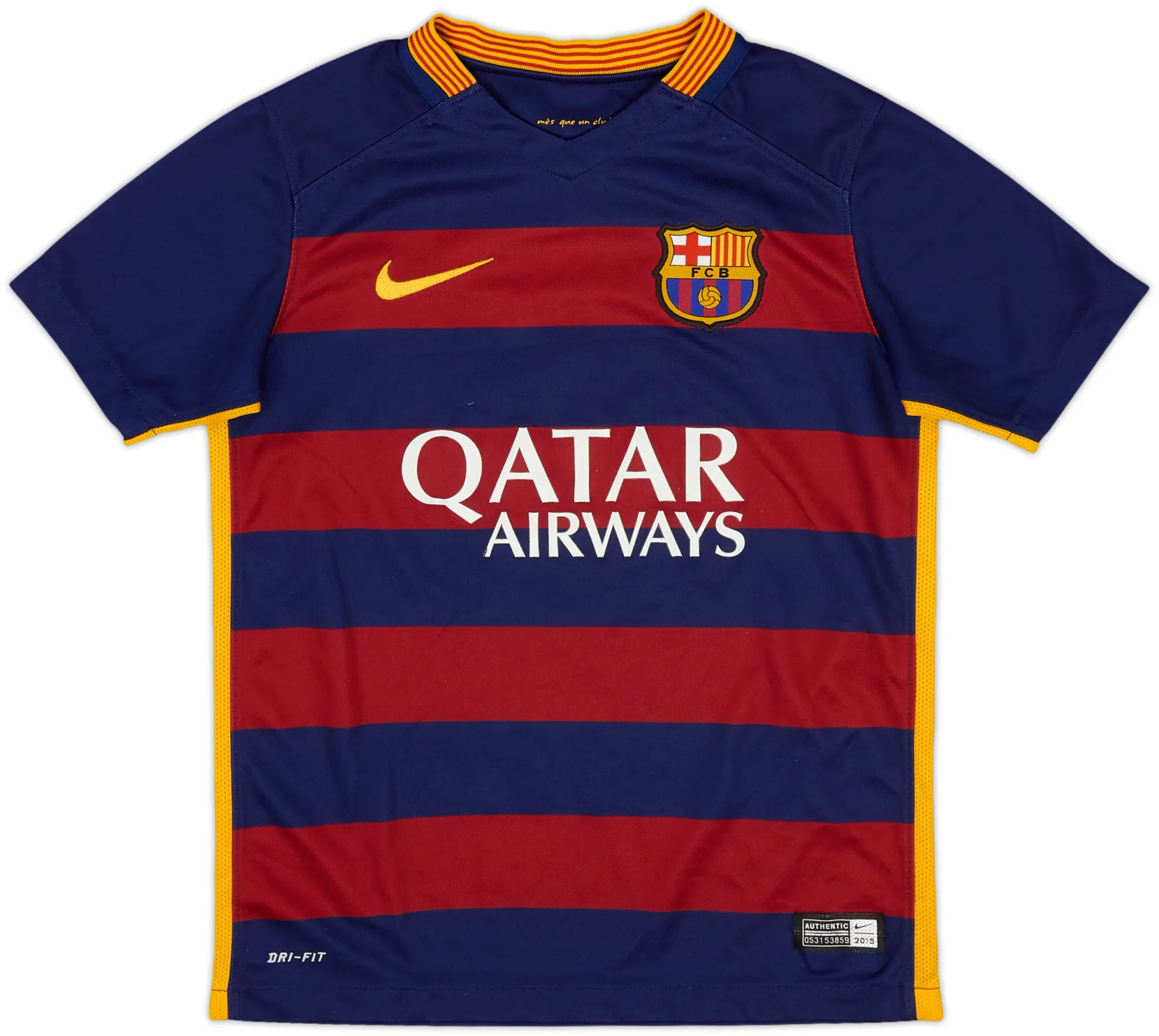 Nike Barcelona Boys SS Home Shirt 2015/16