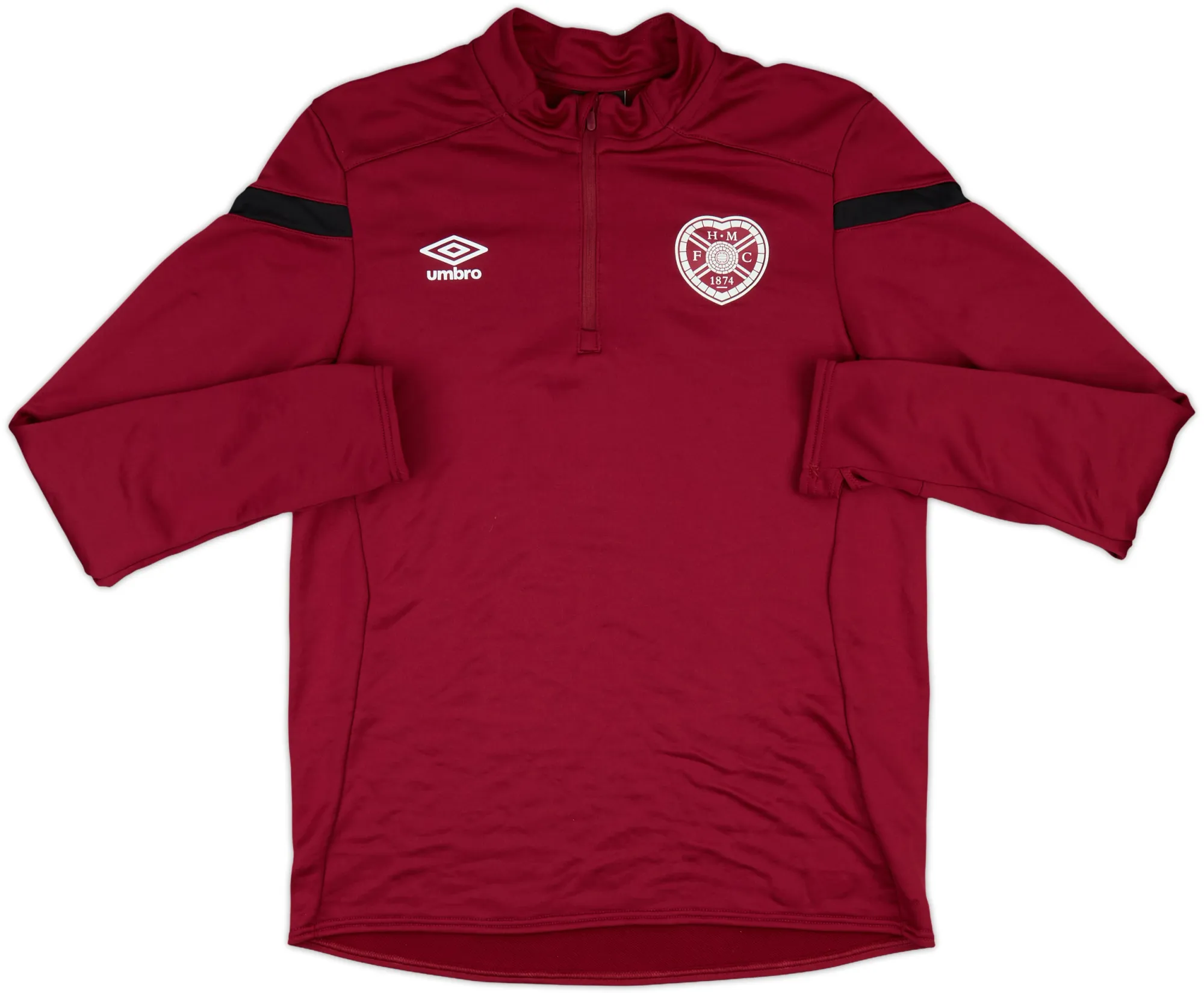 2019-10 Hearts Umbro 1/4 Zip Training Top - 8/10 - (M)