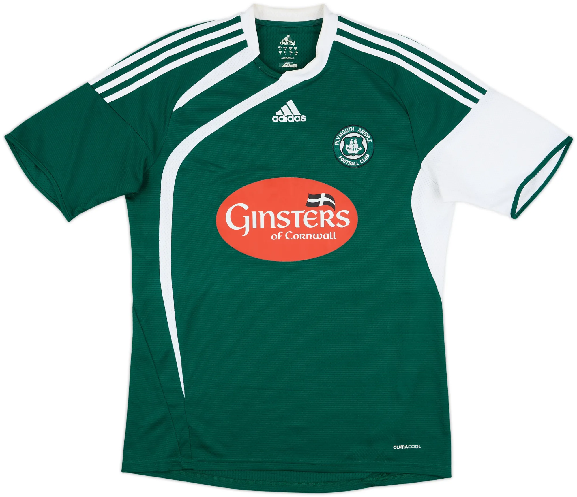 adidas Plymouth Argyle Mens SS Home Shirt 2009/10