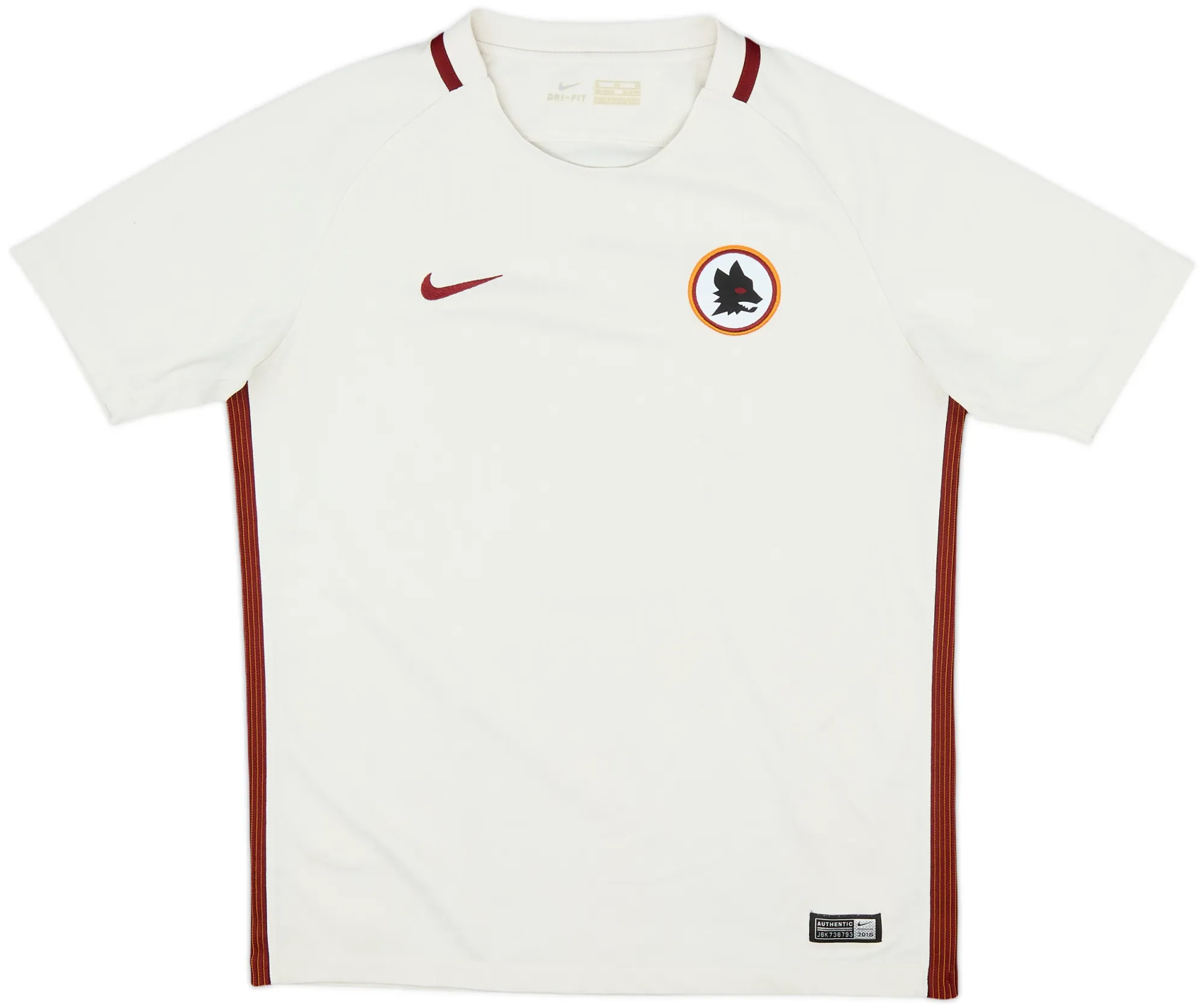 Nike Roma Boys SS Away Shirt 2016/17