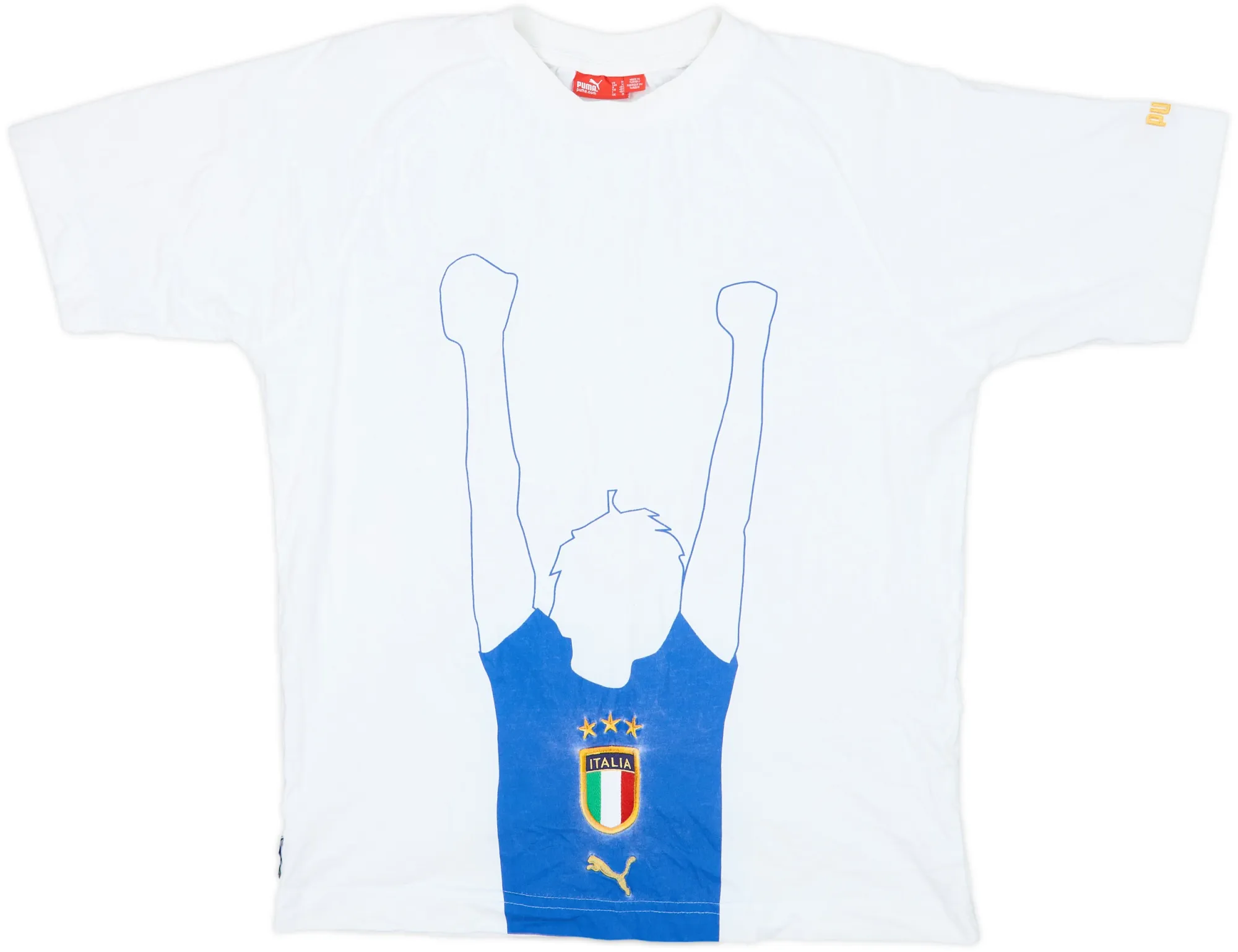 2004 Italy Puma Graphic Tee - 9/10 - (M)