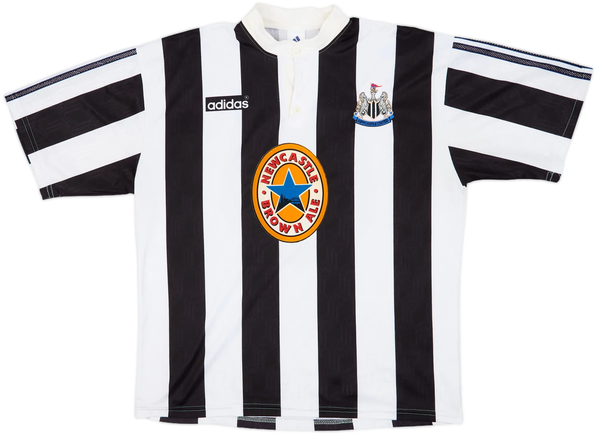 adidas Newcastle United Mens SS Home Shirt 1995/97