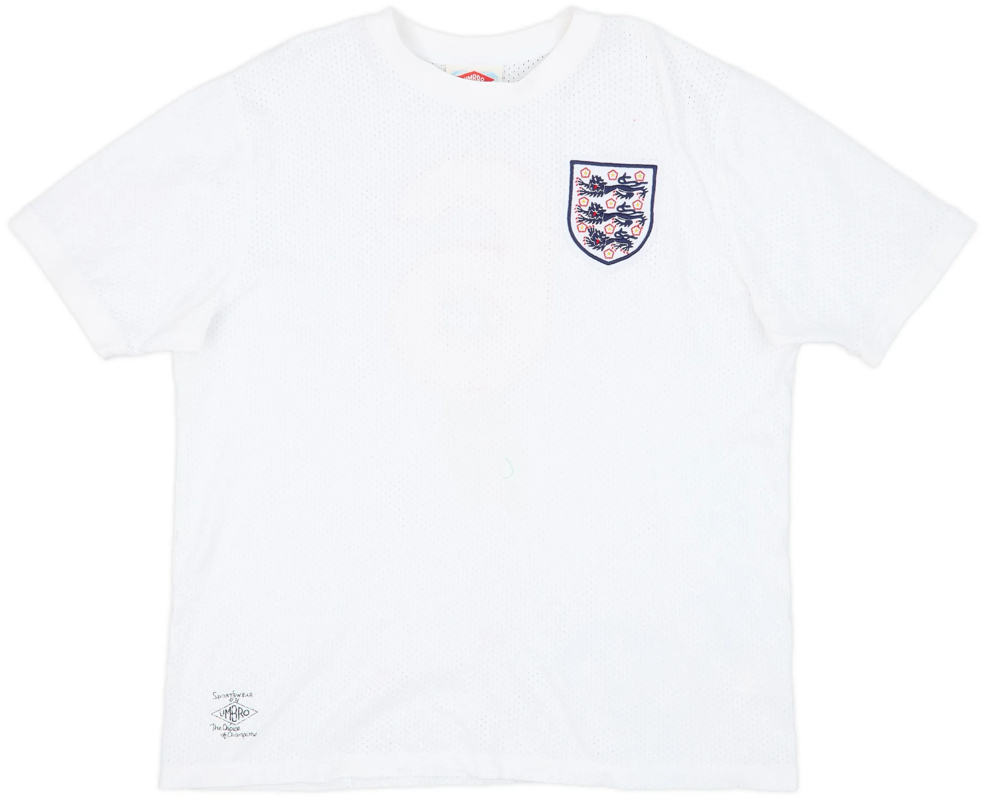 Umbro England Mens SS Home Shirt 2000