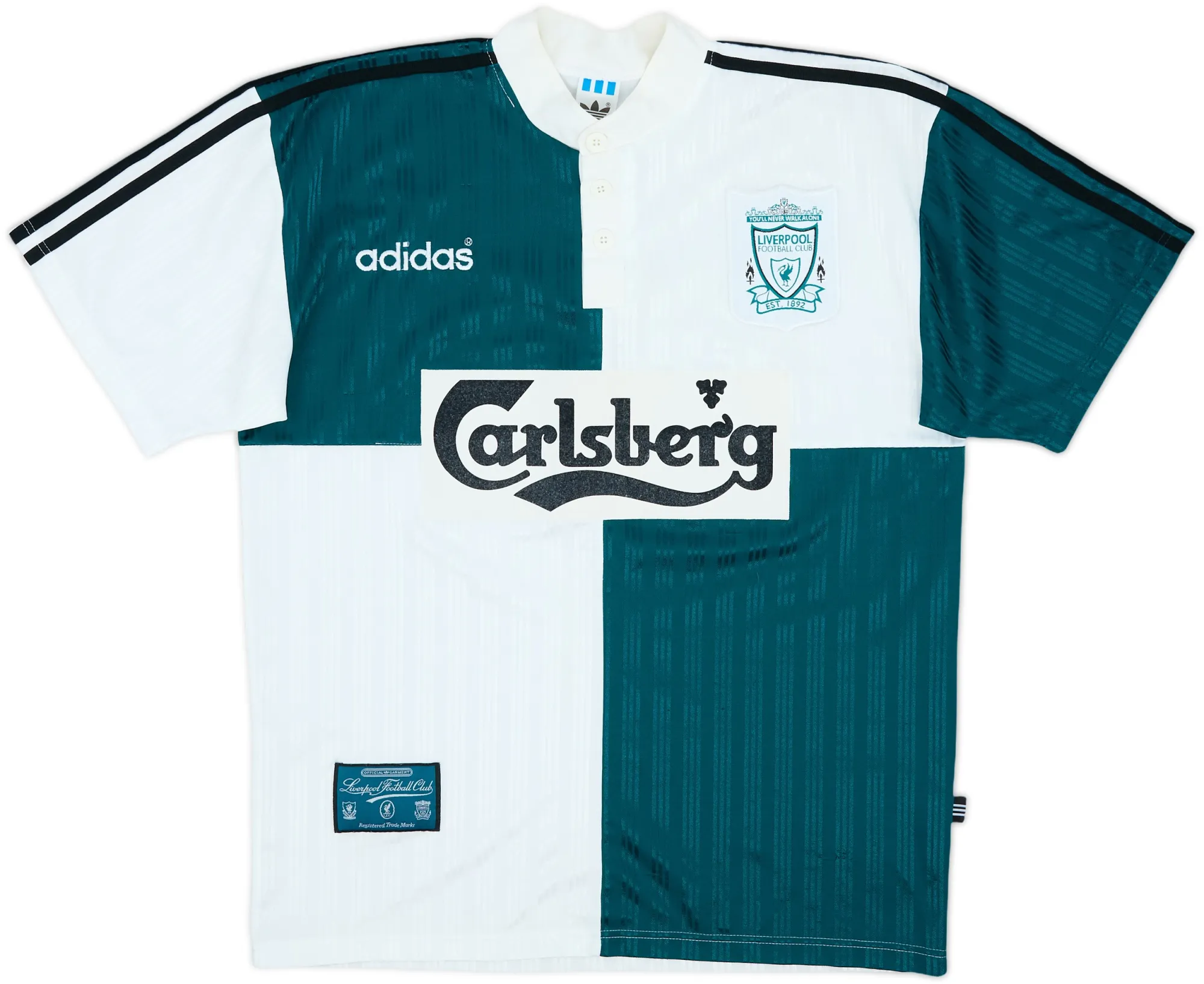 adidas Liverpool Mens SS Away Shirt 1995/96