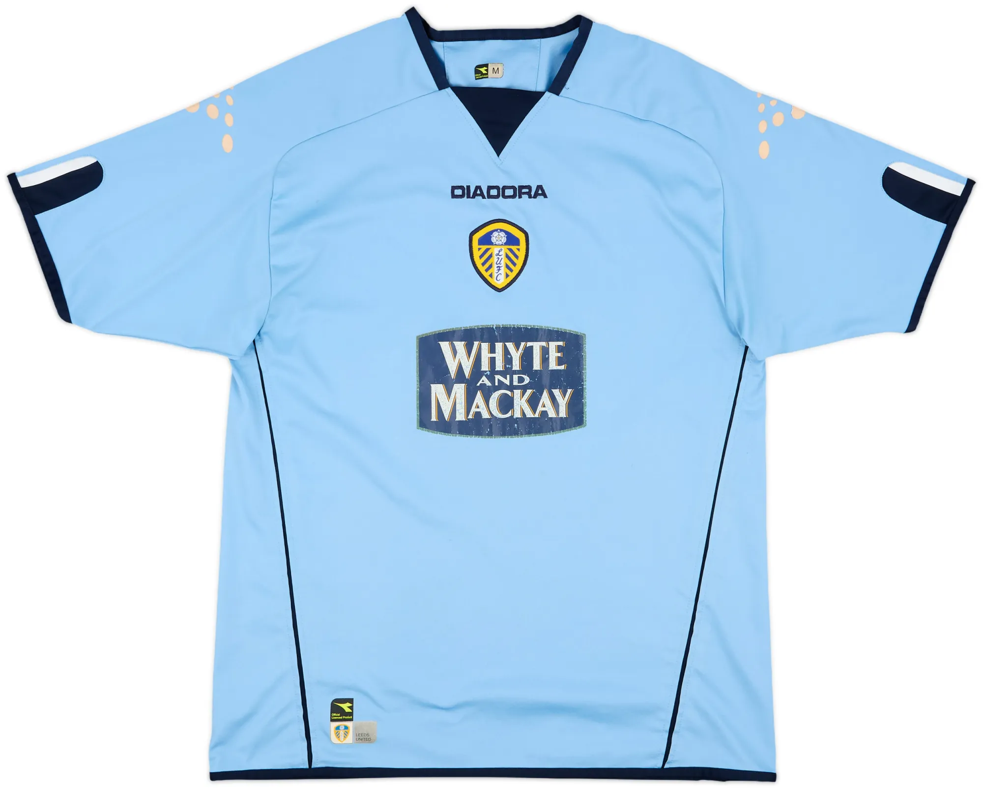 Diadora Leeds United Mens SS Away Shirt 2004/05