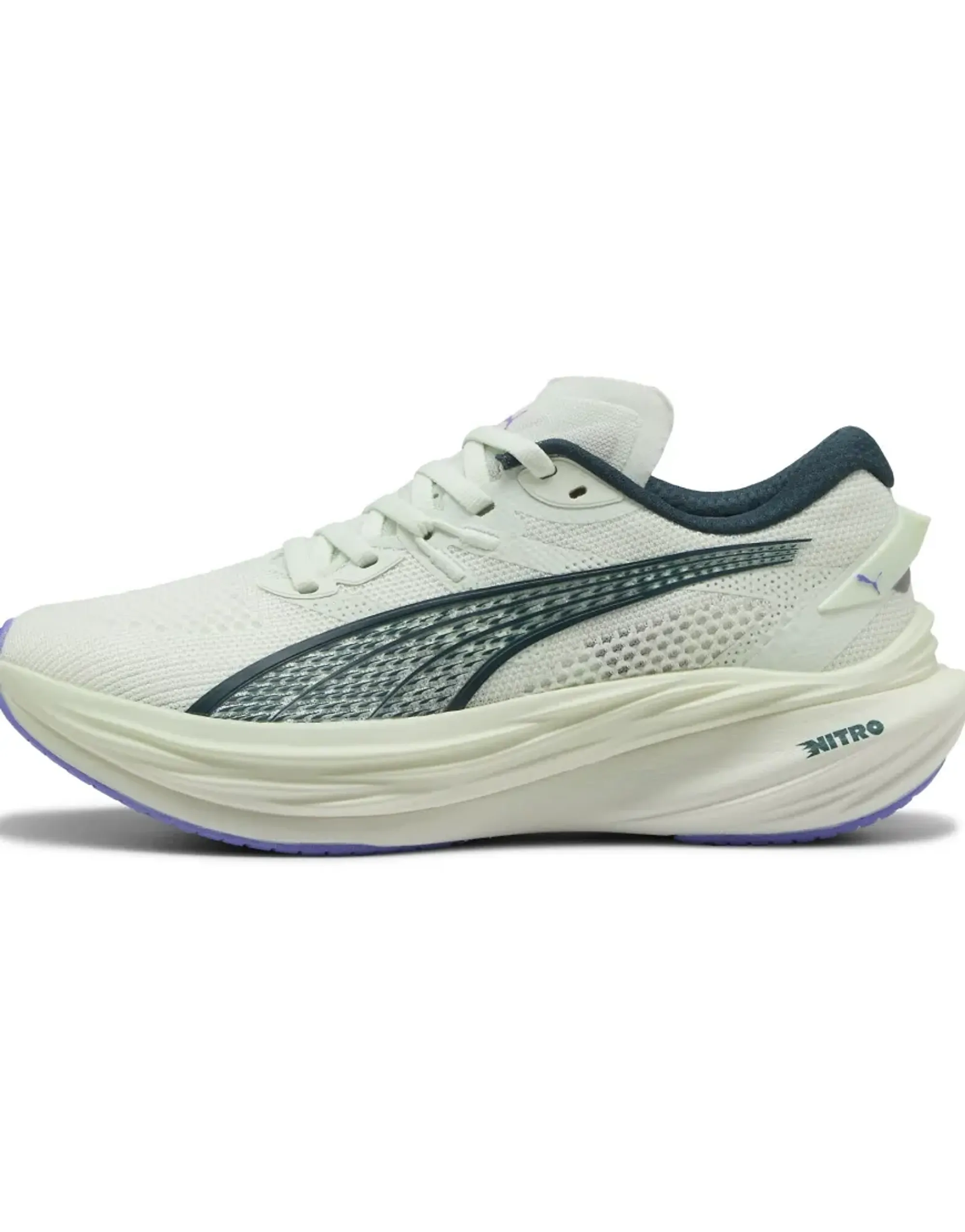 PUMA Deviate Nitroâ¢ 3 Running Shoes Women, Sage Frost/Green Terrain