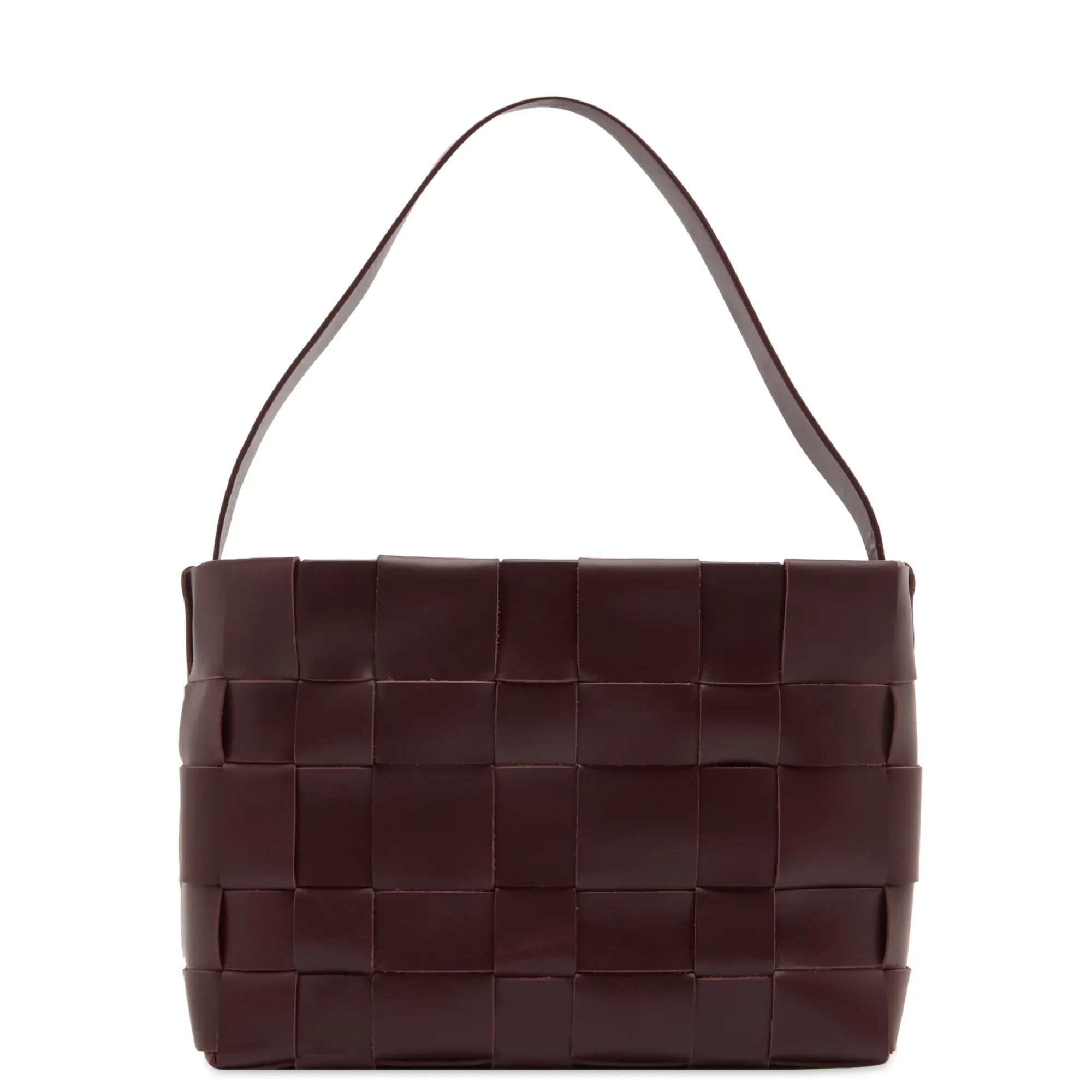 ST. Agni Women's Woven Mini Tote Plum