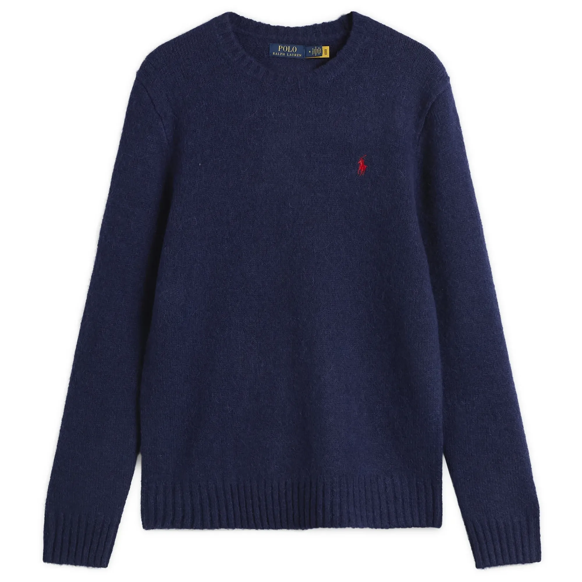 Polo Ralph Lauren Men's Brushed Shetland Knit Jumper Bright Navy