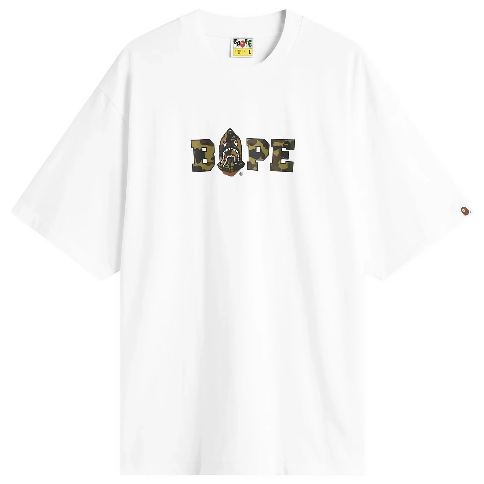 A Bathing Ape Men's 1st Camo BAPE Logo T-Shirt White