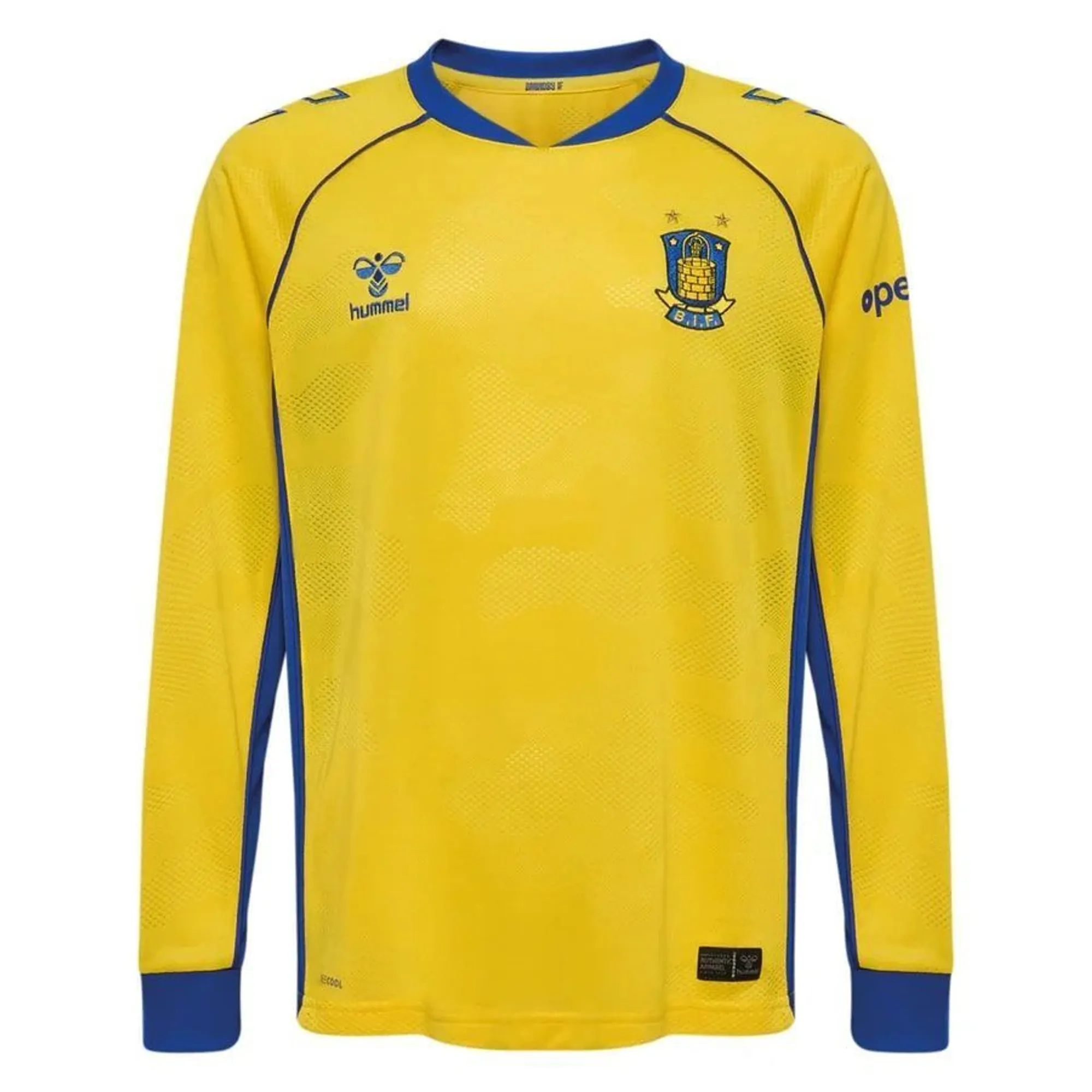 Brøndby If Home Shirt 2025/26 Kids Long Sleeves - ['Yellow']