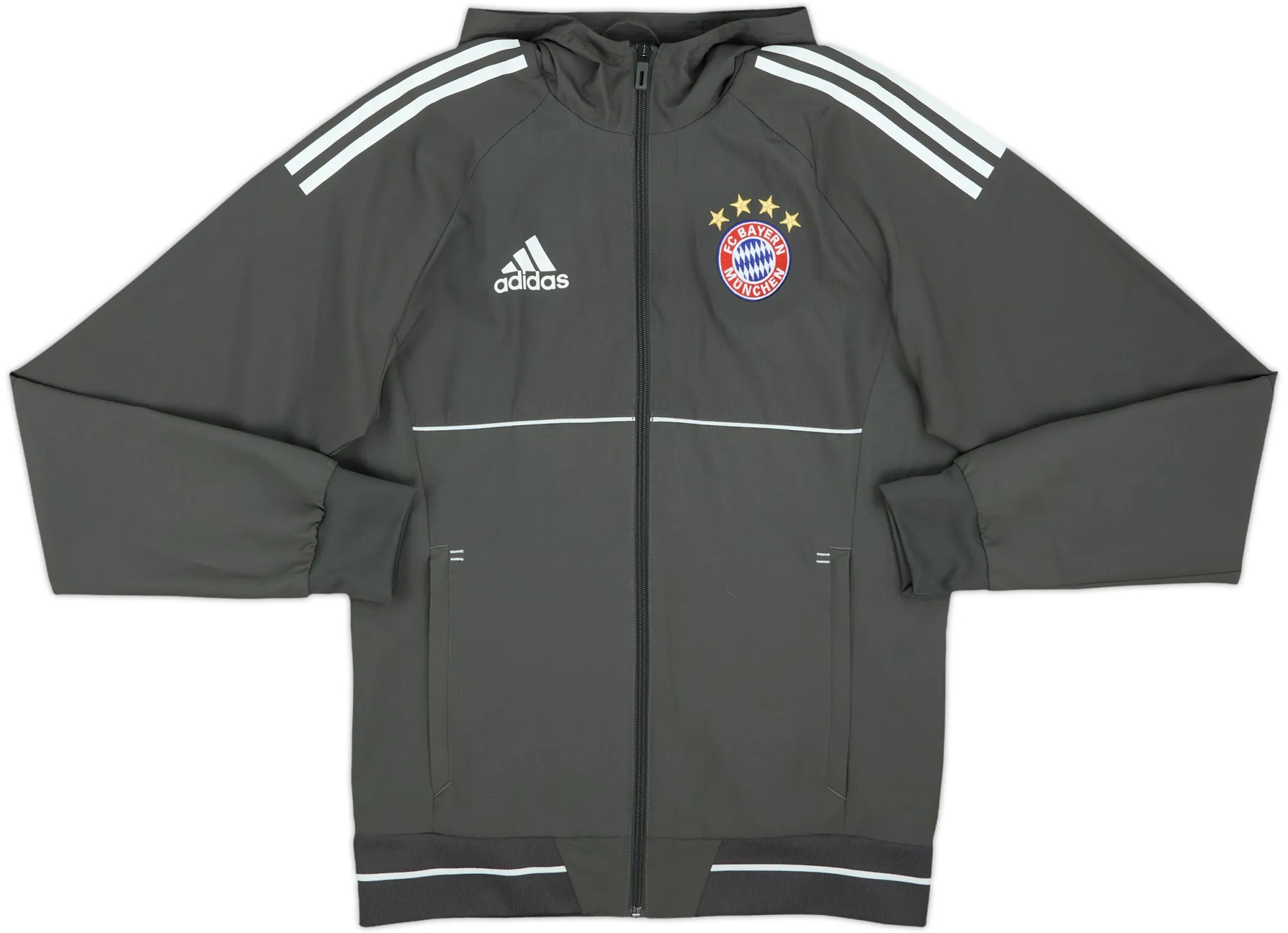 2017-18 Bayern Munich CL adidas Hooded Track Jacket - 10/10 - (S)