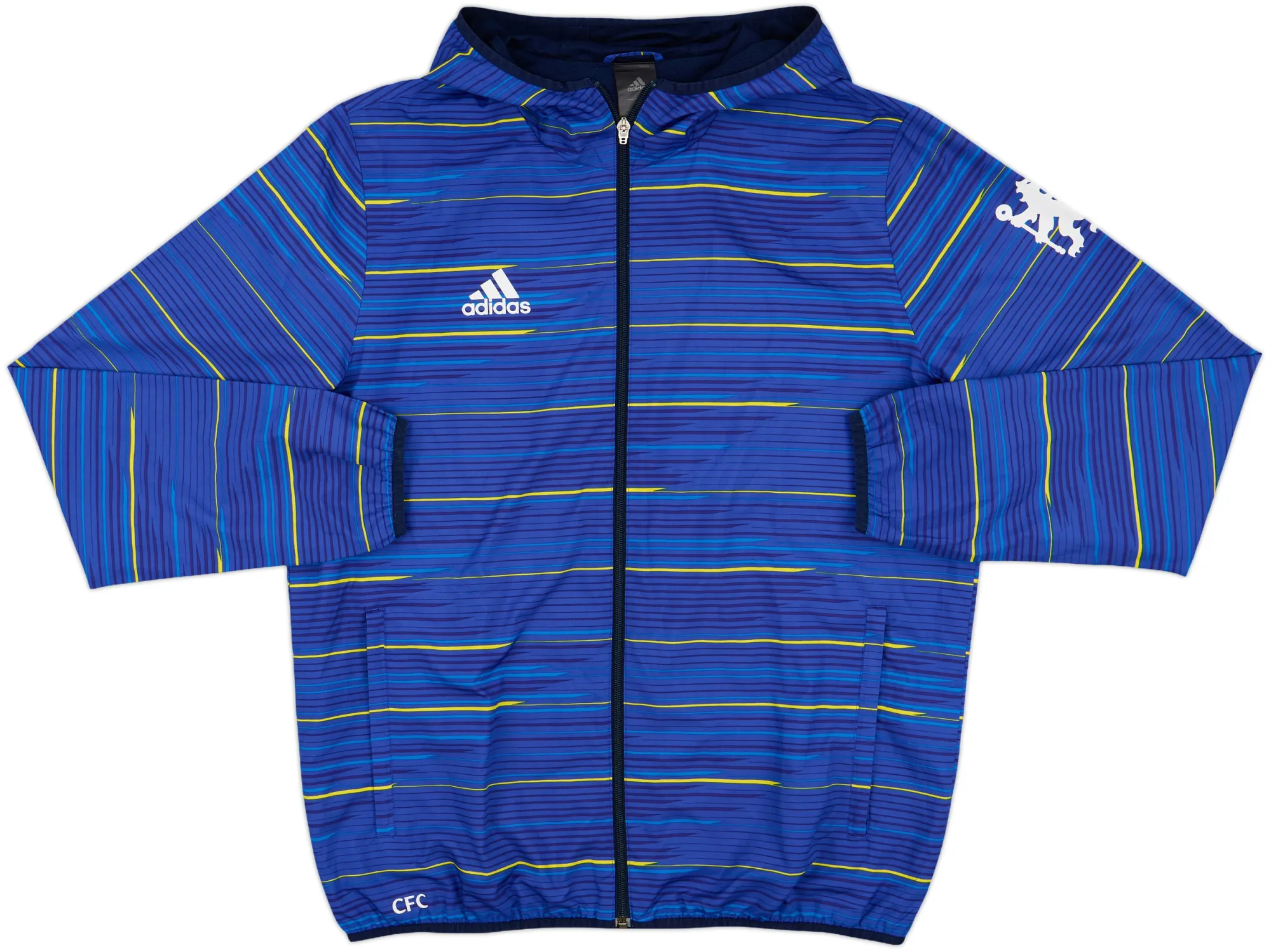 2014-15 Chelsea adidas Hooded Track Jacket - 10/10 - (L)