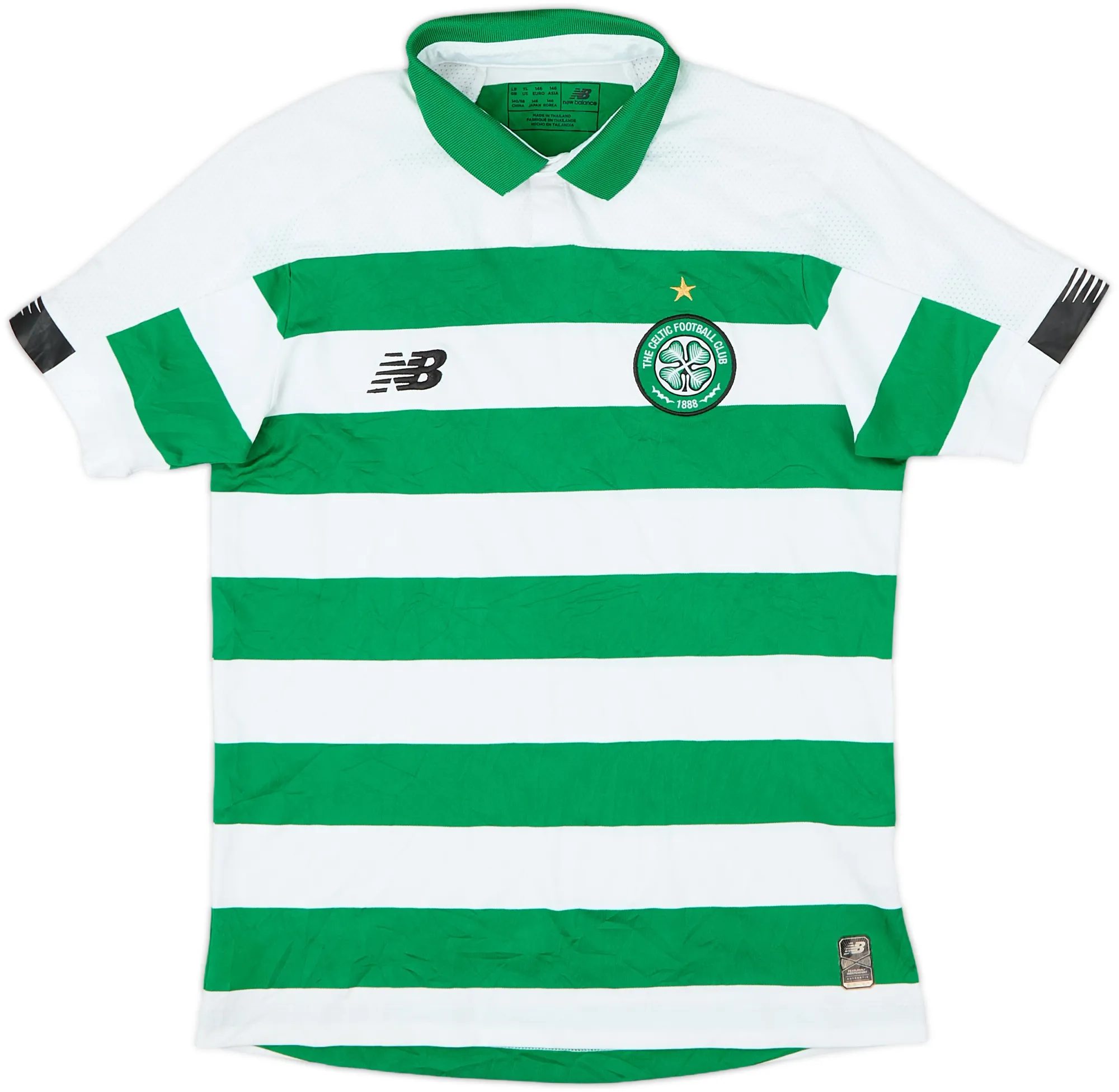 NewBalance Celtic Boys SS Home Shirt 2019/20