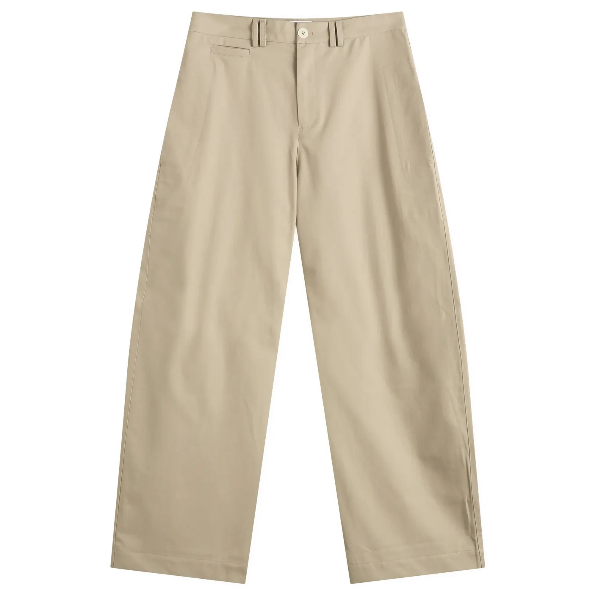 Sage Nation Men's Wide Tailored Trouser Beige