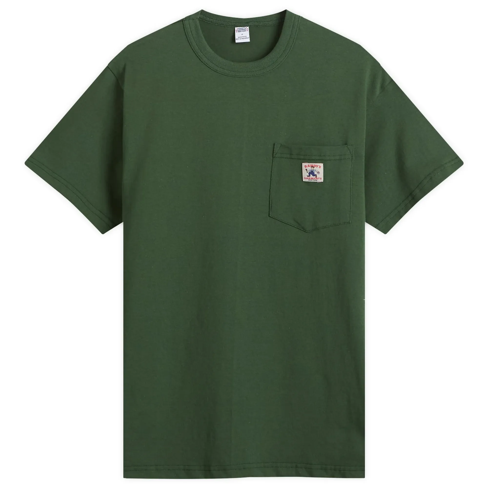 Randy’s Garments  Logo Pocket T-Shirt Dark Green