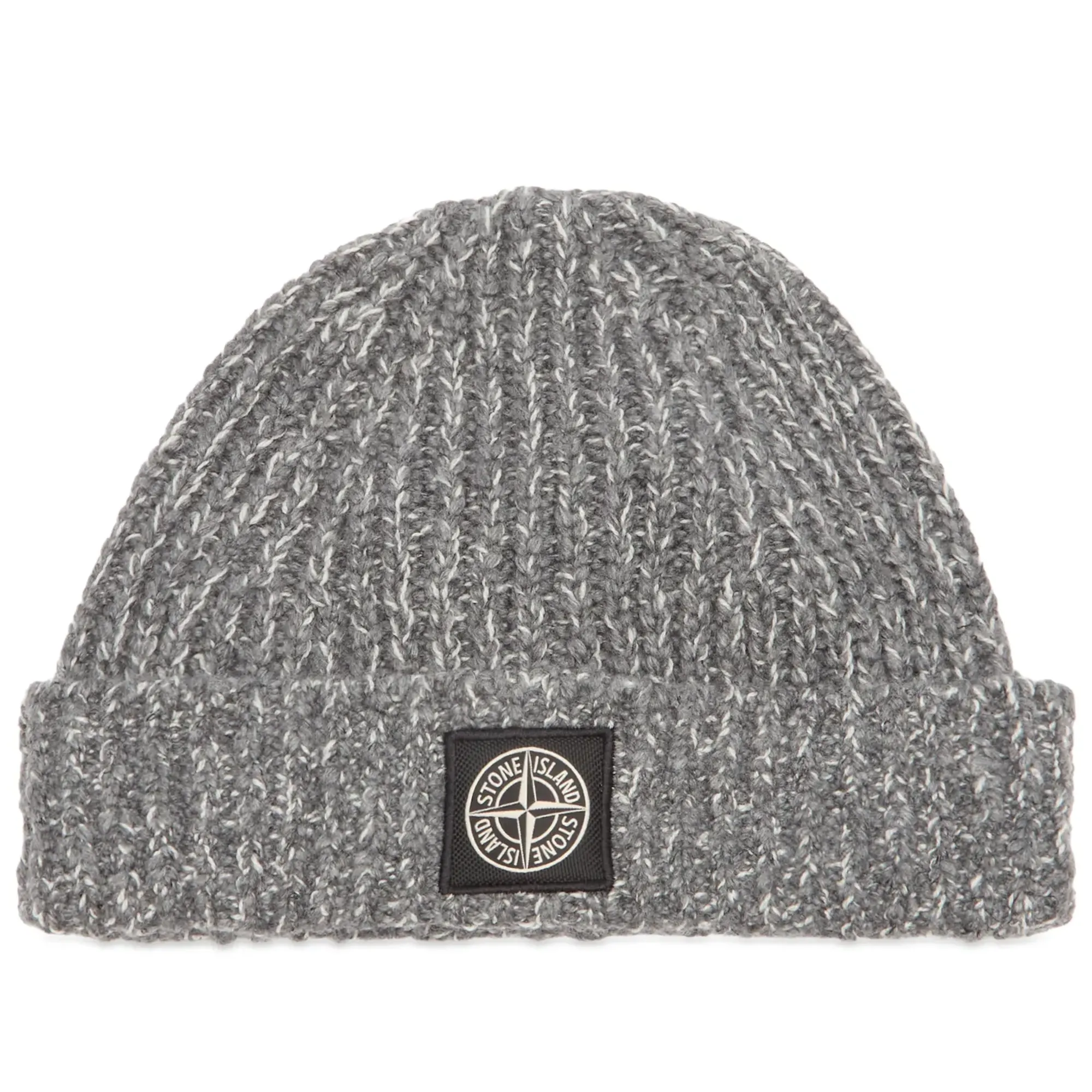 Stone Island Men's Mouline Wool Beanie Grey