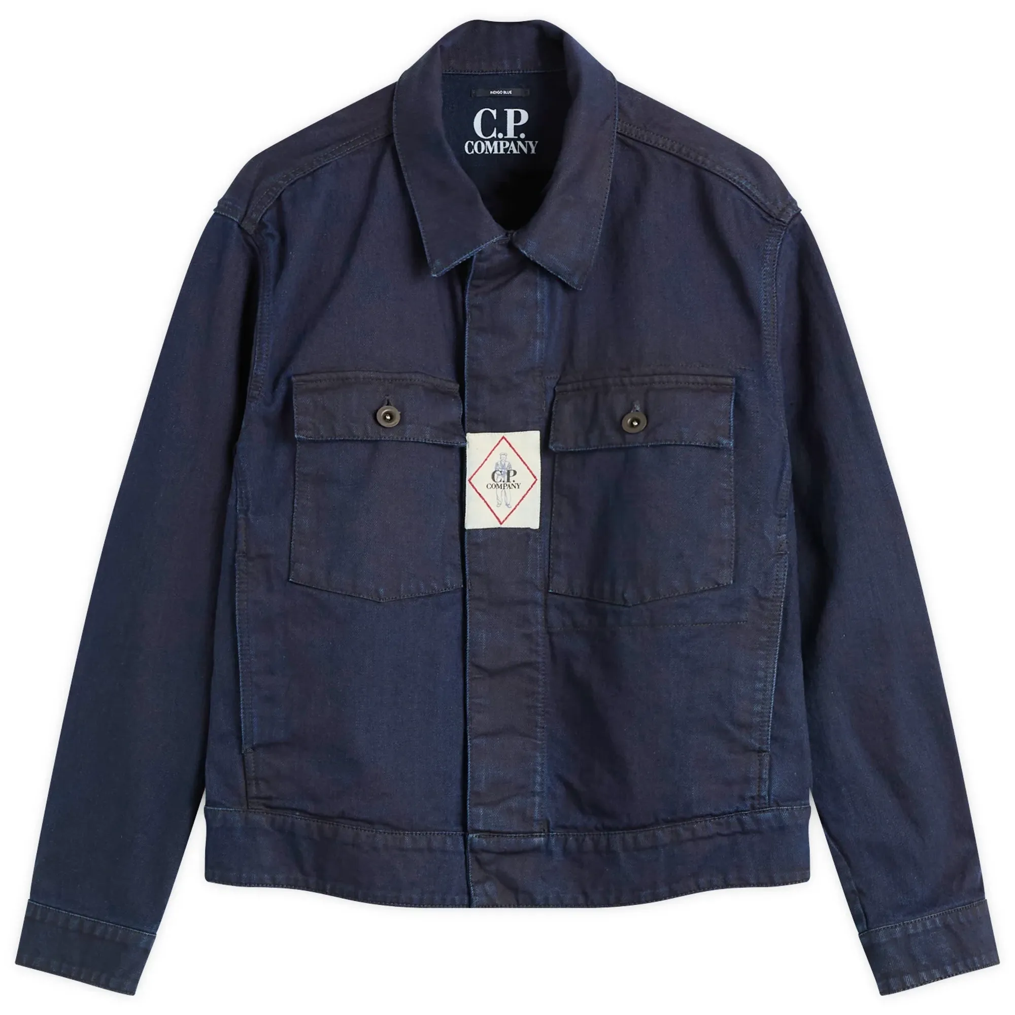 C.P. Company Men's Plated Denim Work Jacket Washed