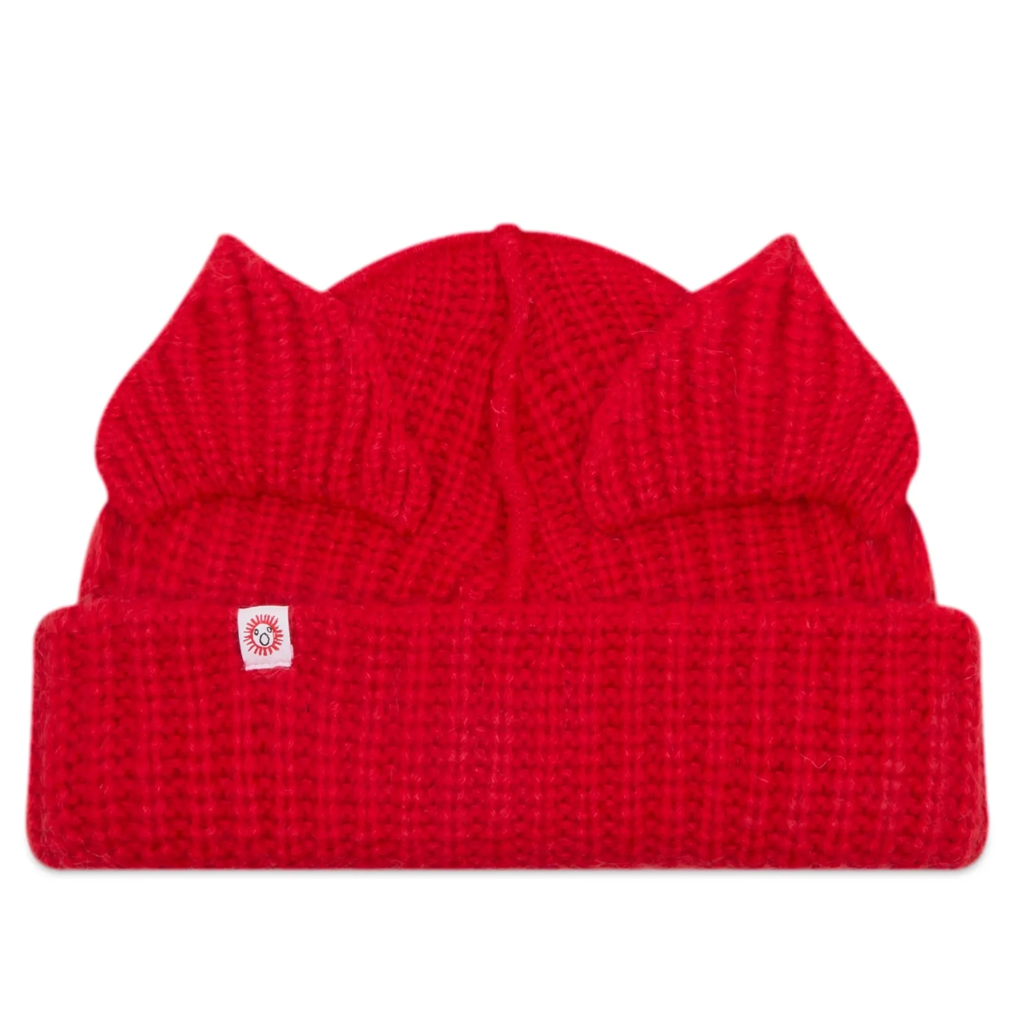 Charles Jeffrey Women's Mohair Chunky Ears Beanie Red