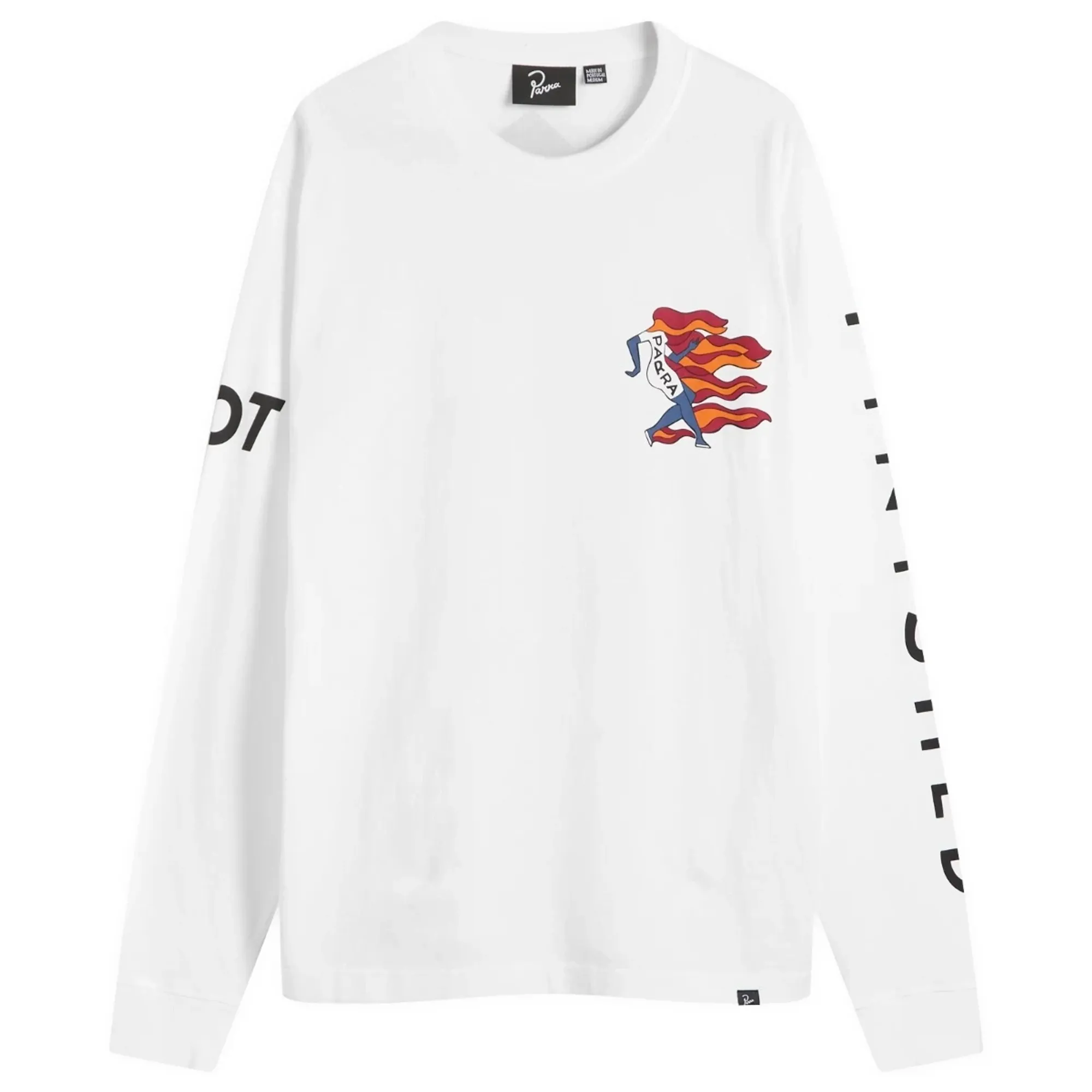 By Parra Men's Not Finished Long Sleeve T-Shirt White