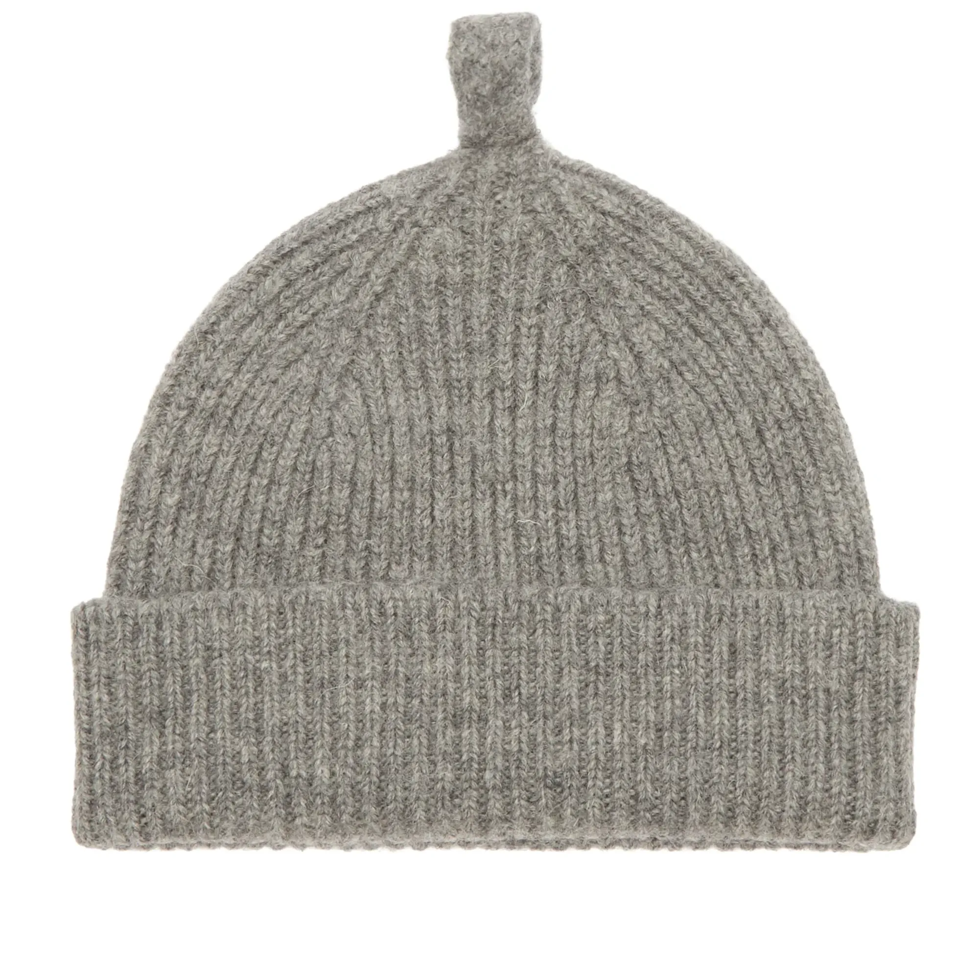 MHL by Margaret Howell Men's Simple Ribbed Beanie School Grey