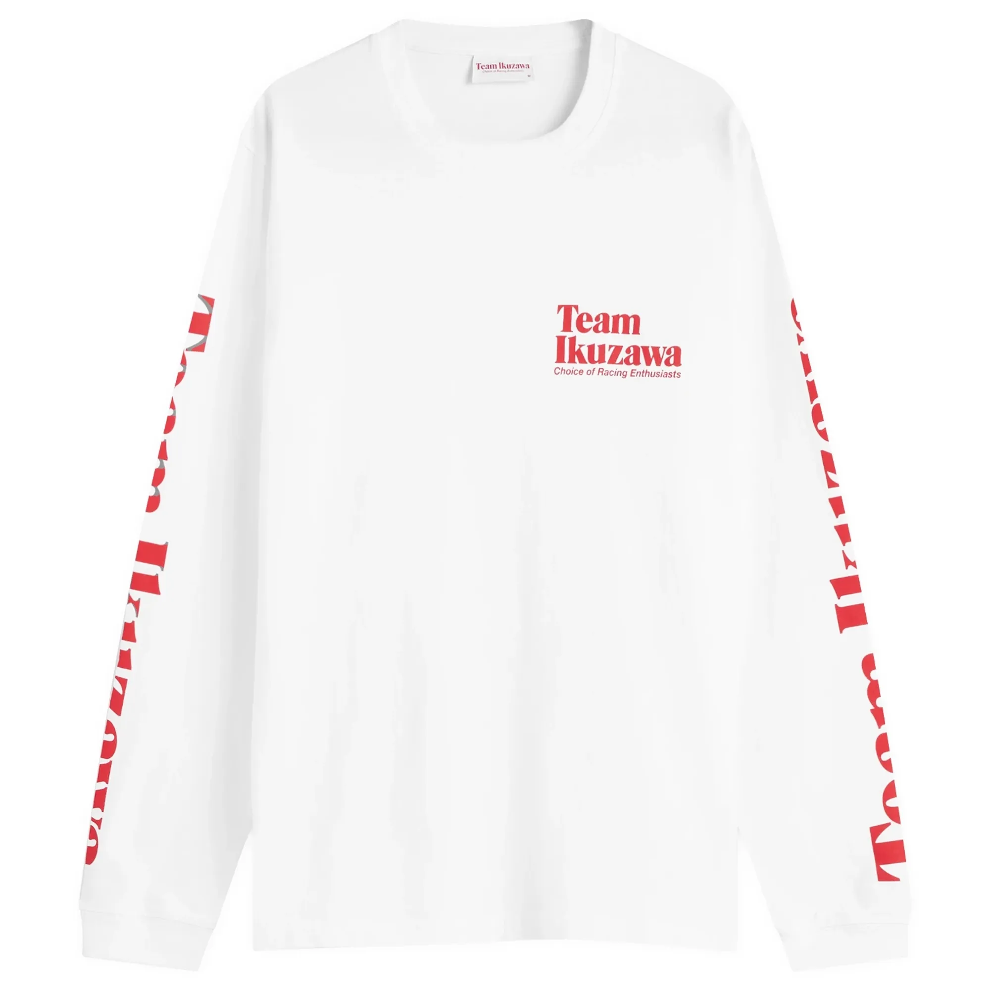 Team Ikuzawa Men's Logo Longsleeve T-Shirt White