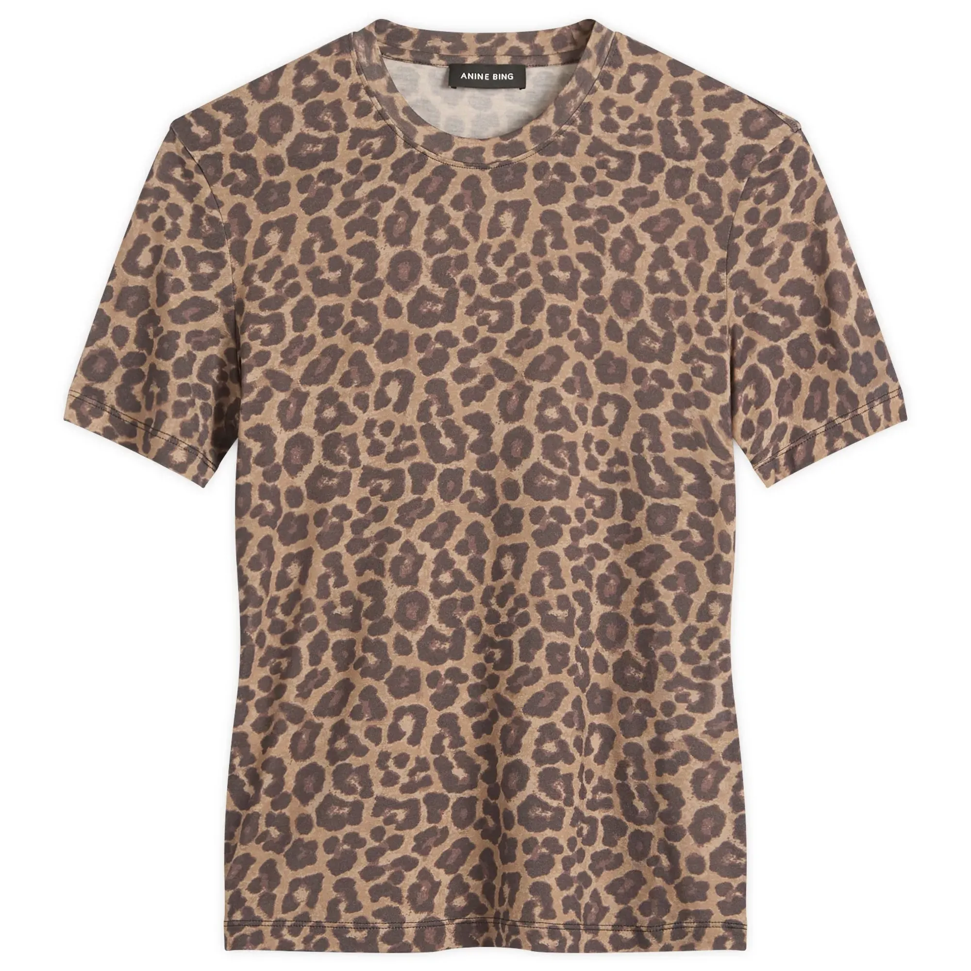 Anine Bing Women's Sylvie T-Shirt Leopard