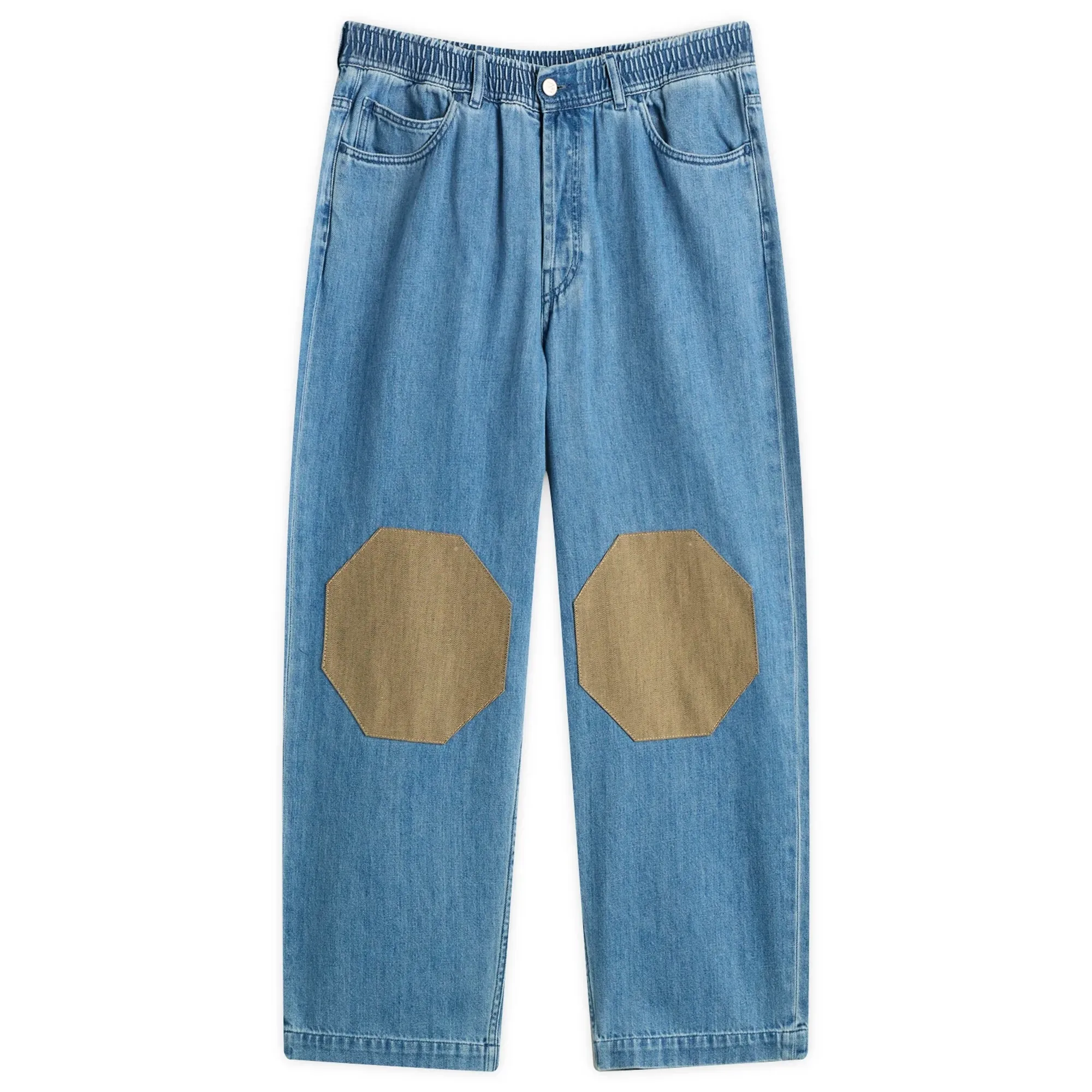 EBIT Denim Pant with Octagon Patch Blue