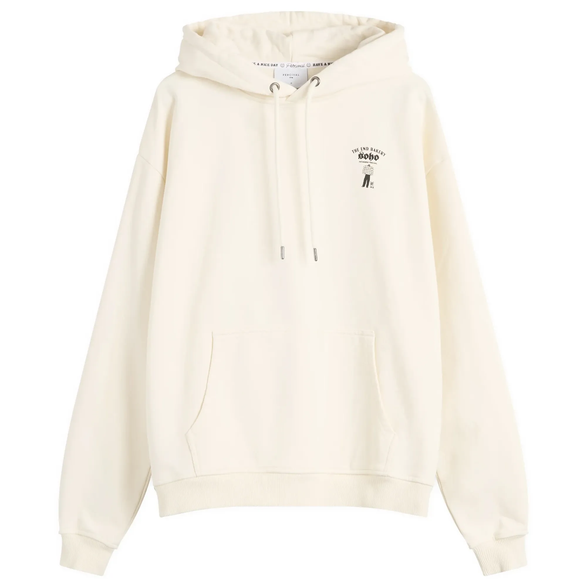 Percival Men's Patisserie Hoodie - Presented by END. Ecru