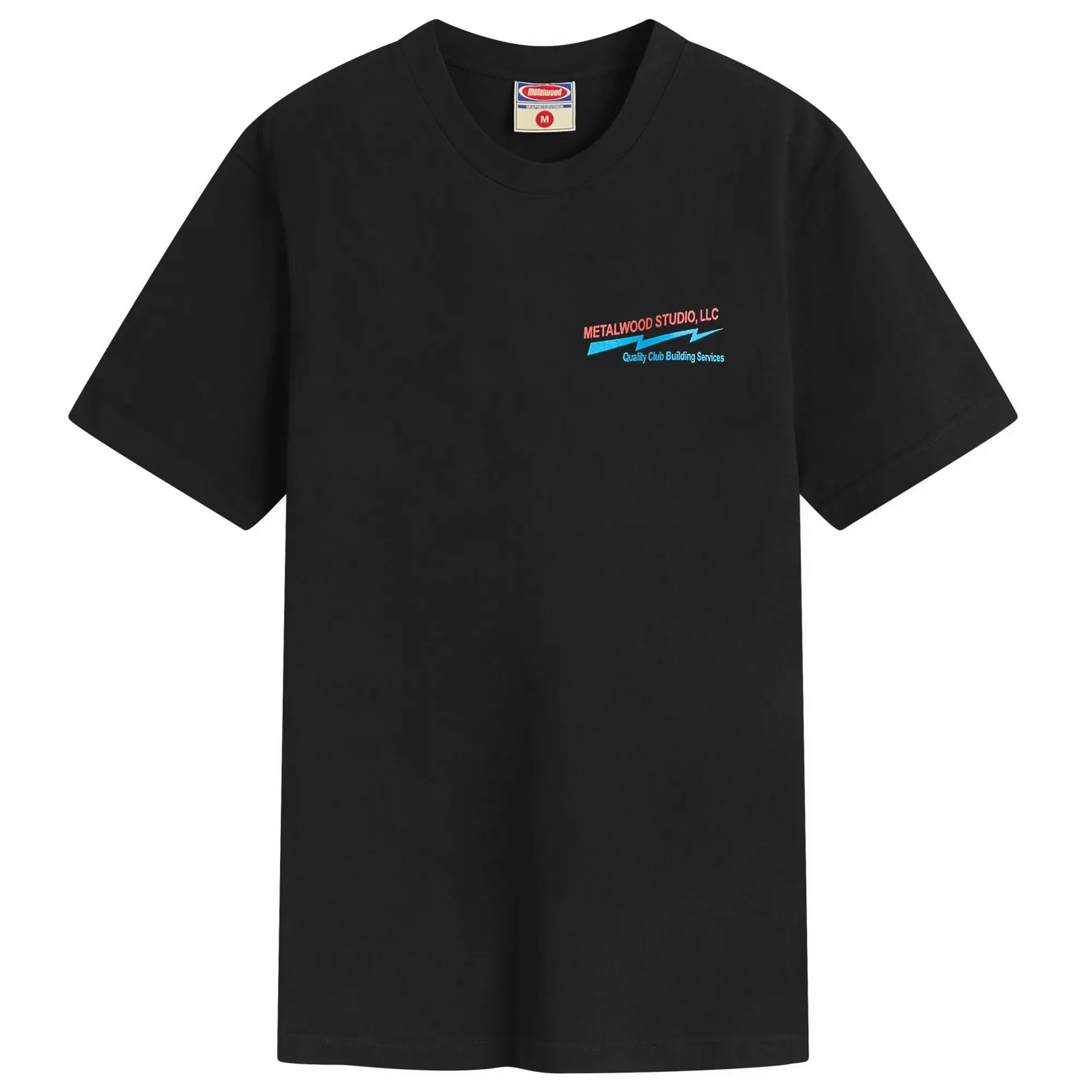 Metalwood Studio Men's Club Building T-Shirt Black