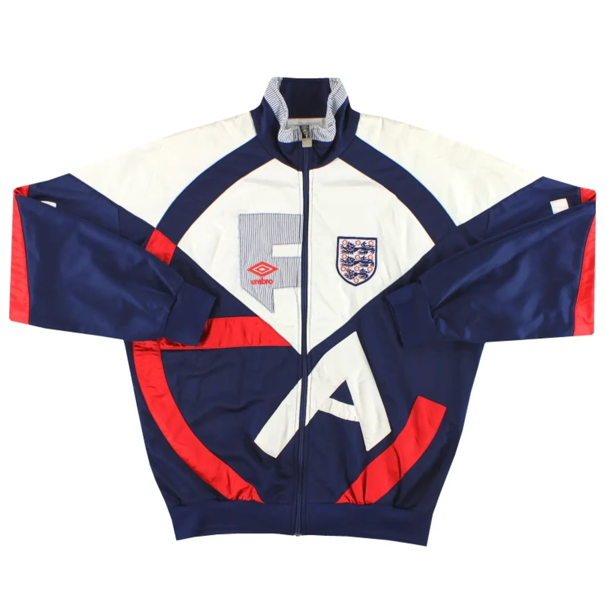 1990-92 England Umbro Track Jacket L - England / Excellent 