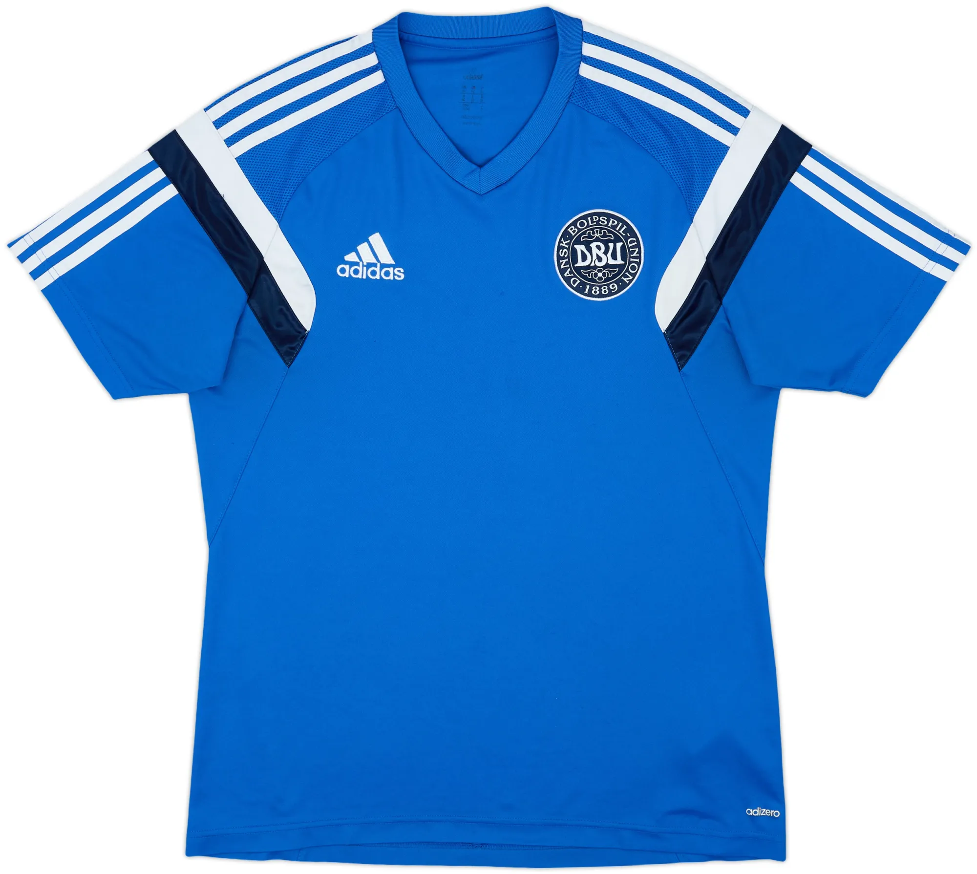 adidas Denmark Mens SS Player Issue Home Shirt 2013