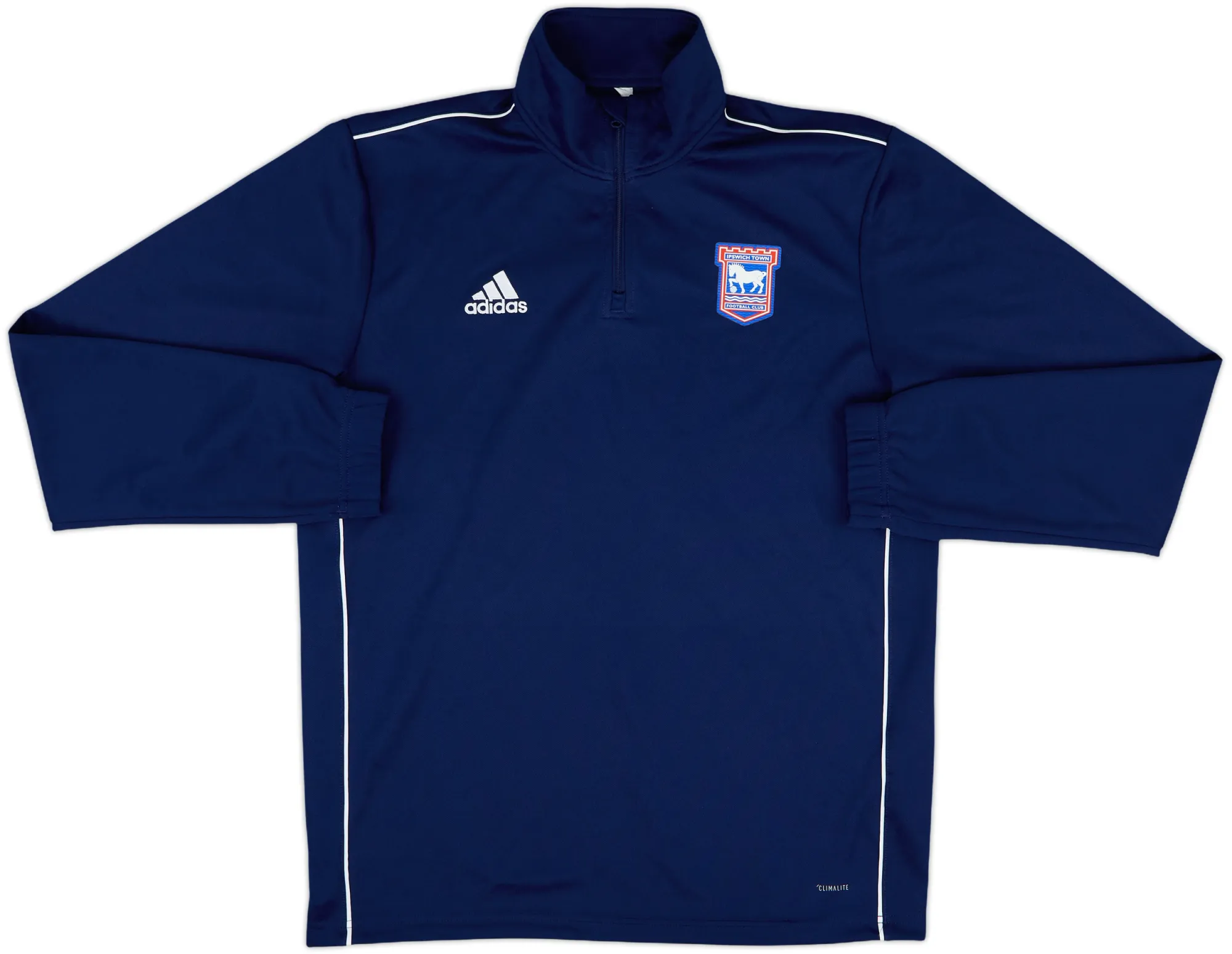 2018-19 adidas 1/4 Zip Sweat Top (Ipswich) - 9/10 - (M)