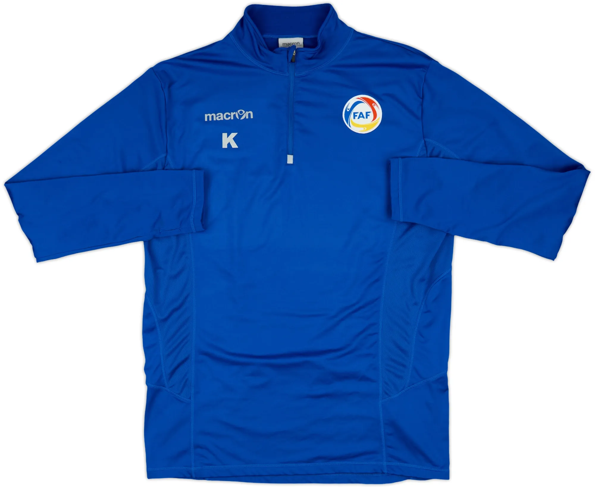 2018-20 Andorra Macron 1/4 Zip Training Top K - 8/10 - (XL)