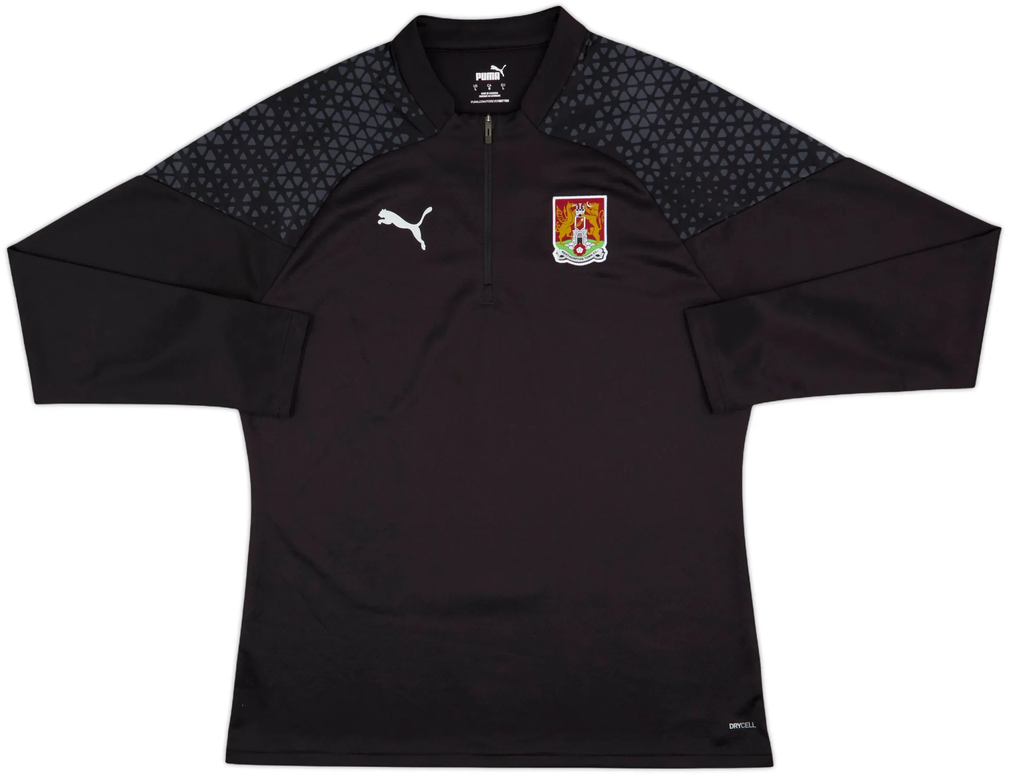 2023-24 Northampton Puma 1/4 Zip Drill Top - 9/10 - (L)