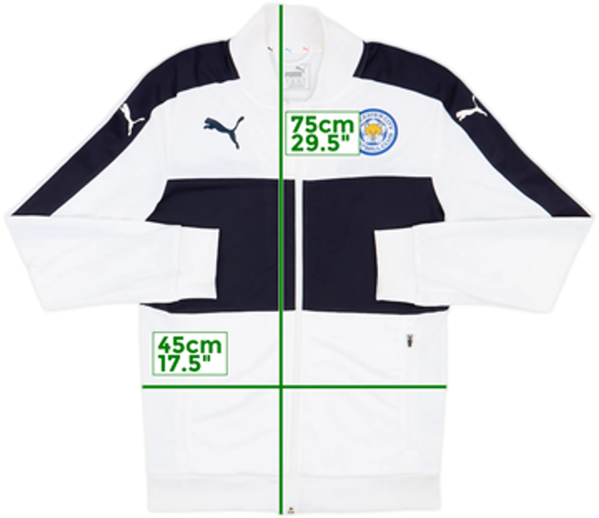 2016-17 Leicester Puma Track Jacket - 7/10 - (L)