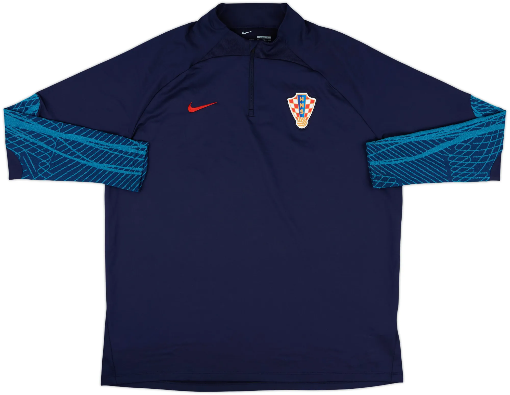 2022-23 Croatia Nike 1/4 Zip Drill Top - 10/10 - (XXL)
