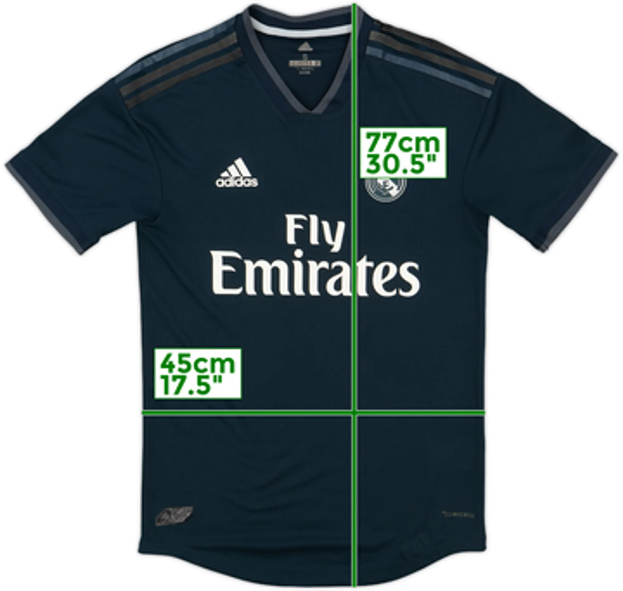 adidas Real Madrid Mens SS Player Issue Away Shirt 2018/19