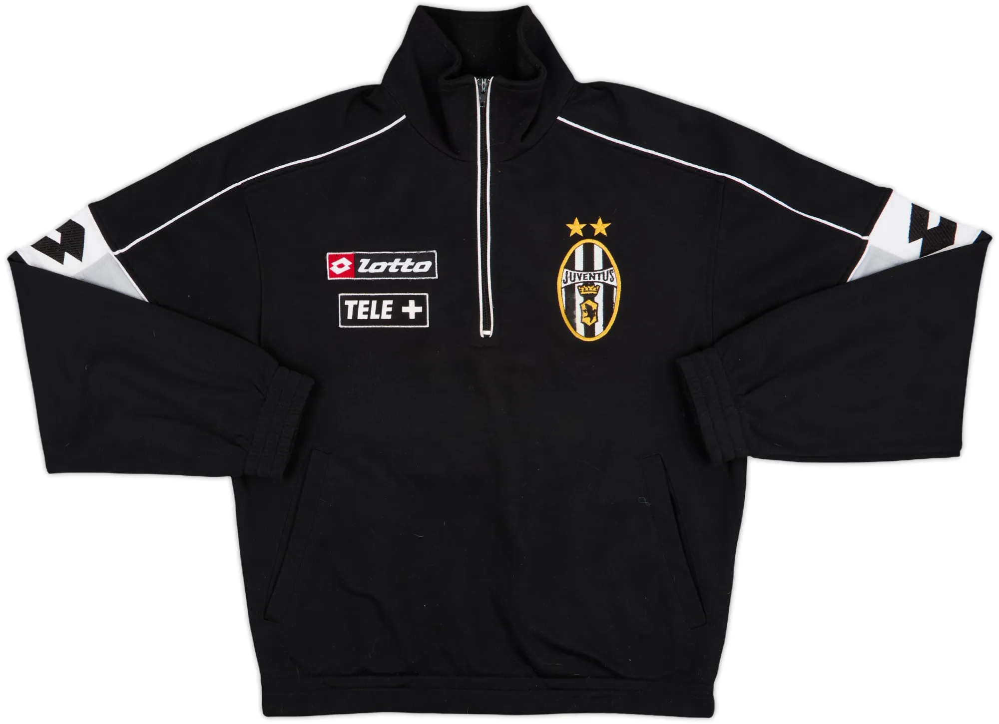 2000-01 Juventus Lotto 1/2 Zip Track Jacket - 7/10 - (S)