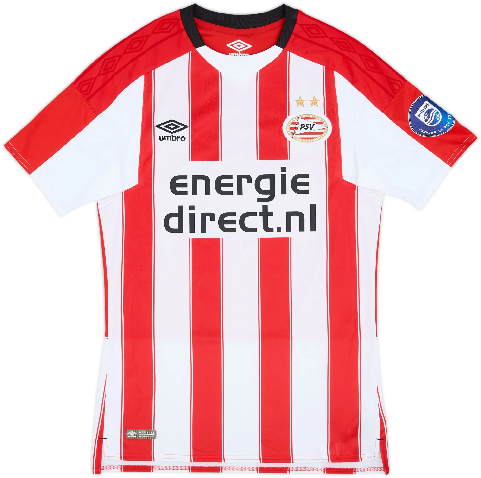 Umbro PSV Eindhoven Mens SS Home Shirt 2017/18