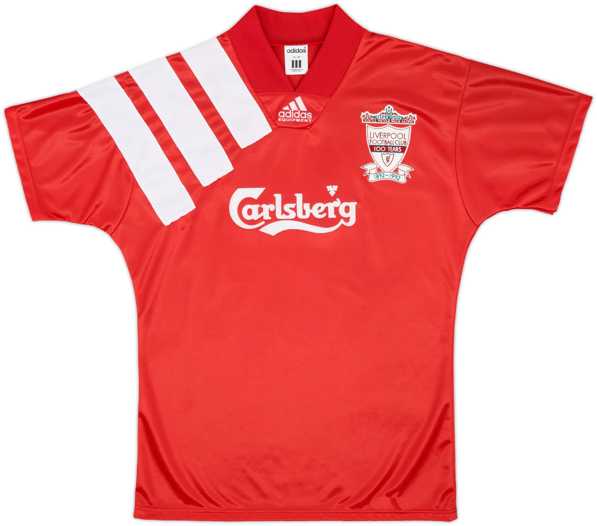adidas Liverpool Mens SS Home Shirt 1992/93