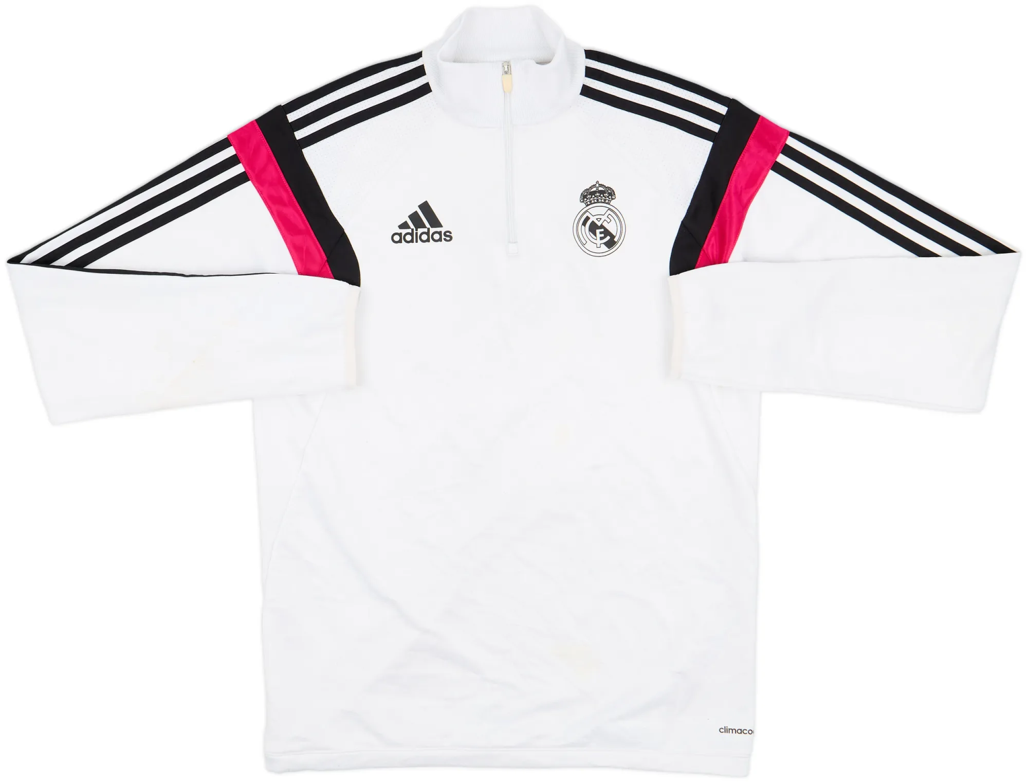 2014-15 Real Madrid adidas 1/4 Zip Drill Top - 5/10 - (S)