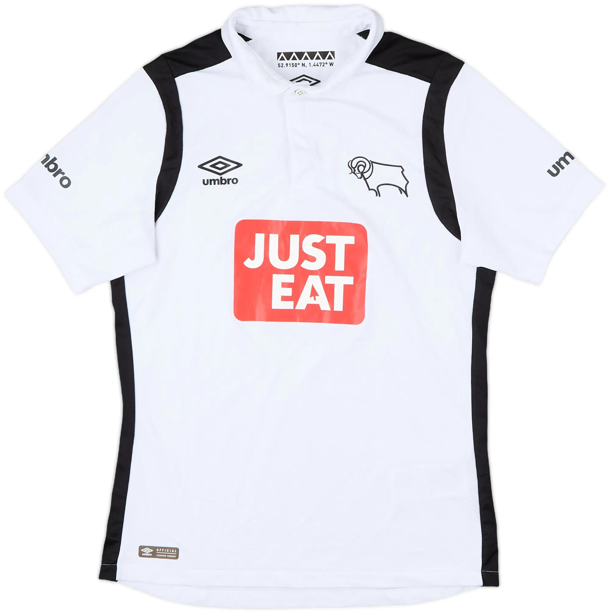 Umbro Derby County Mens SS Home Shirt 2016/17