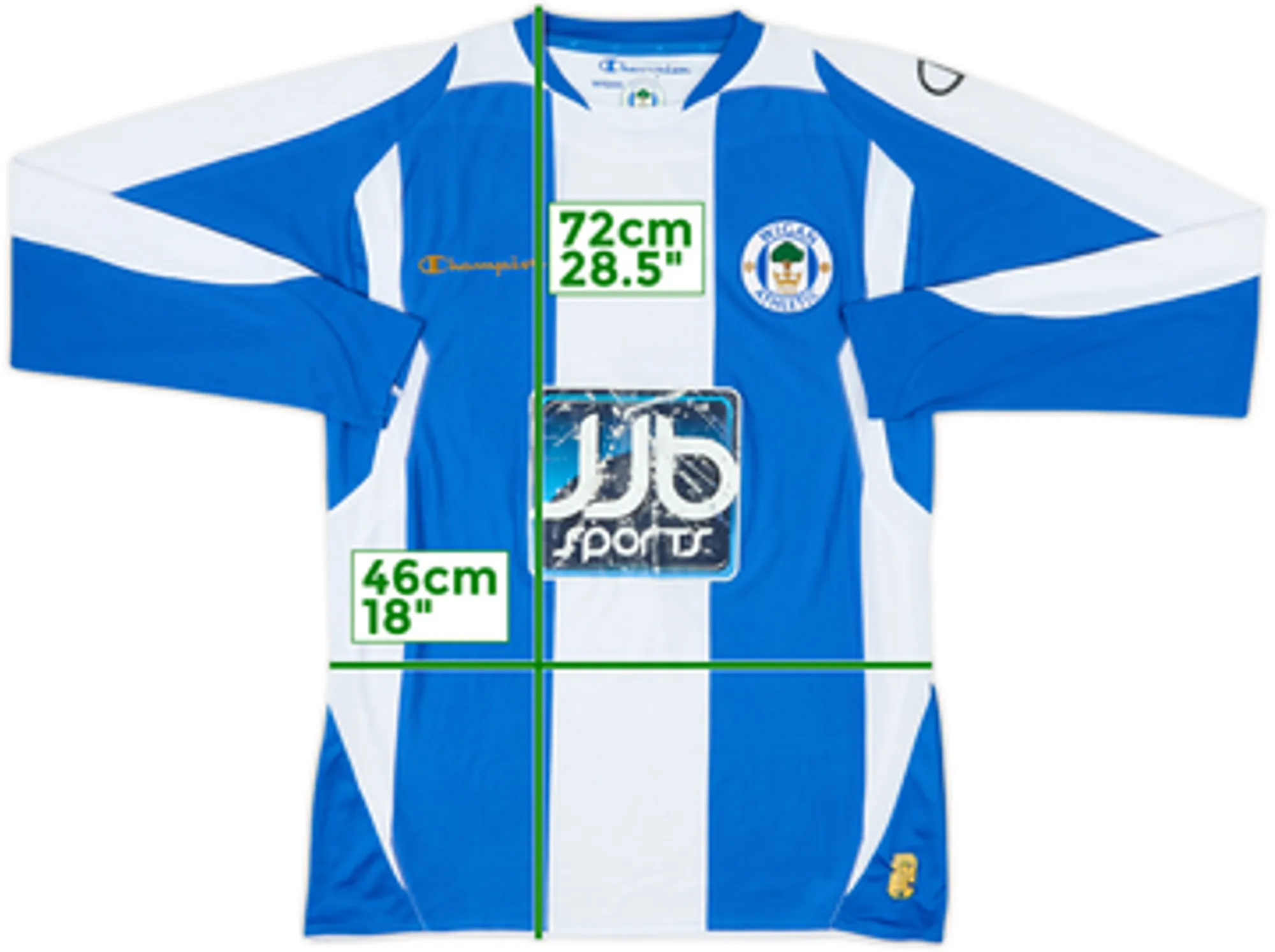 Home Wigan Athletic Mens LS Home Shirt 2008/09
