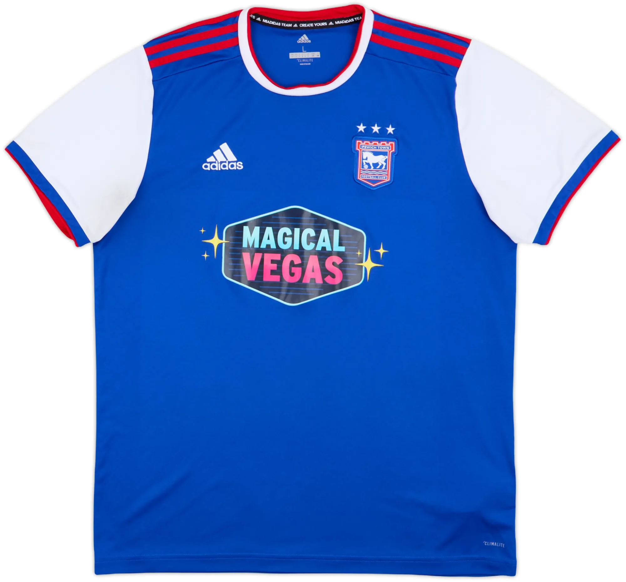 adidas Ipswich Town Mens SS Home Shirt 2018/19