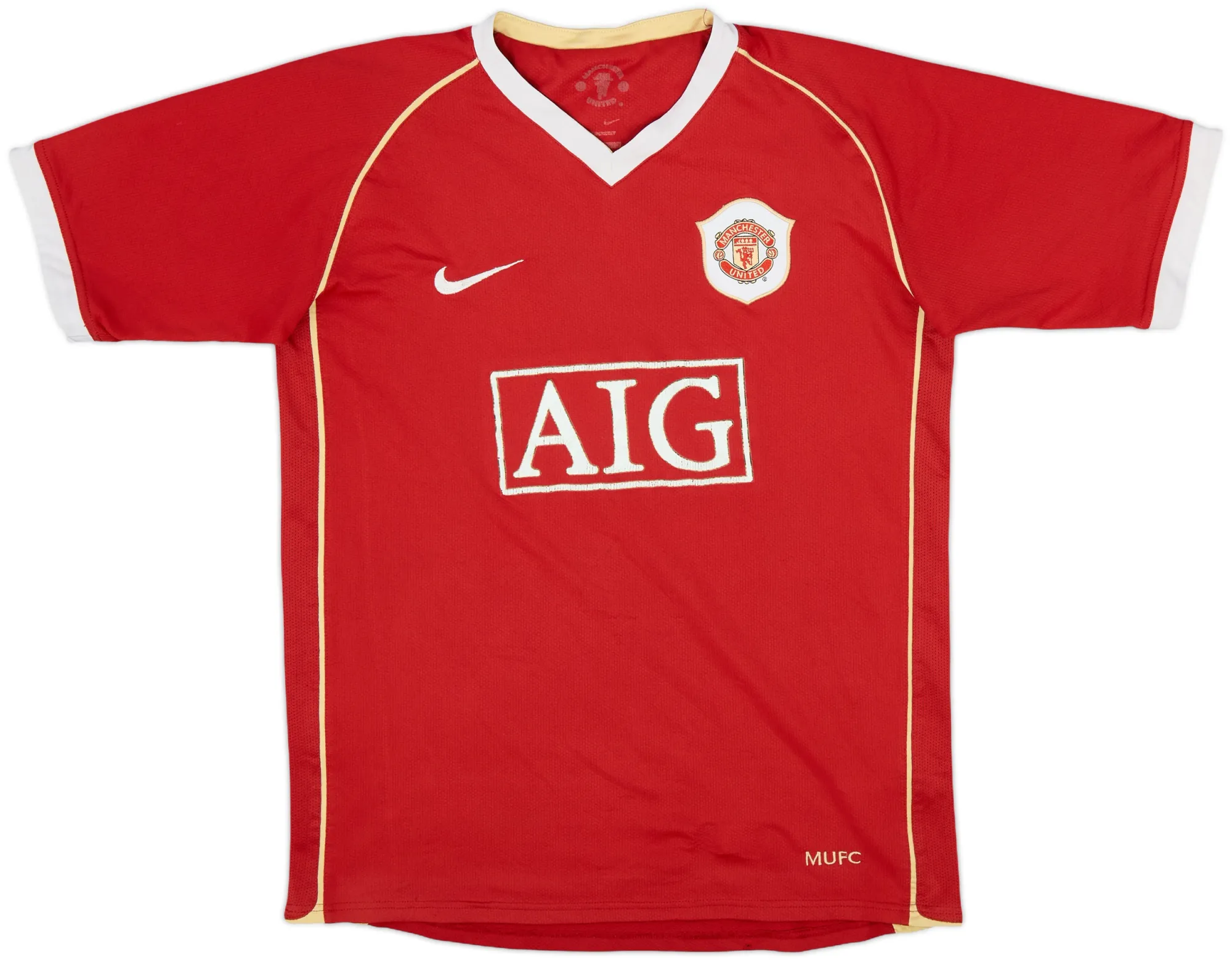 Nike Manchester United Boys SS Home Shirt 2006/07
