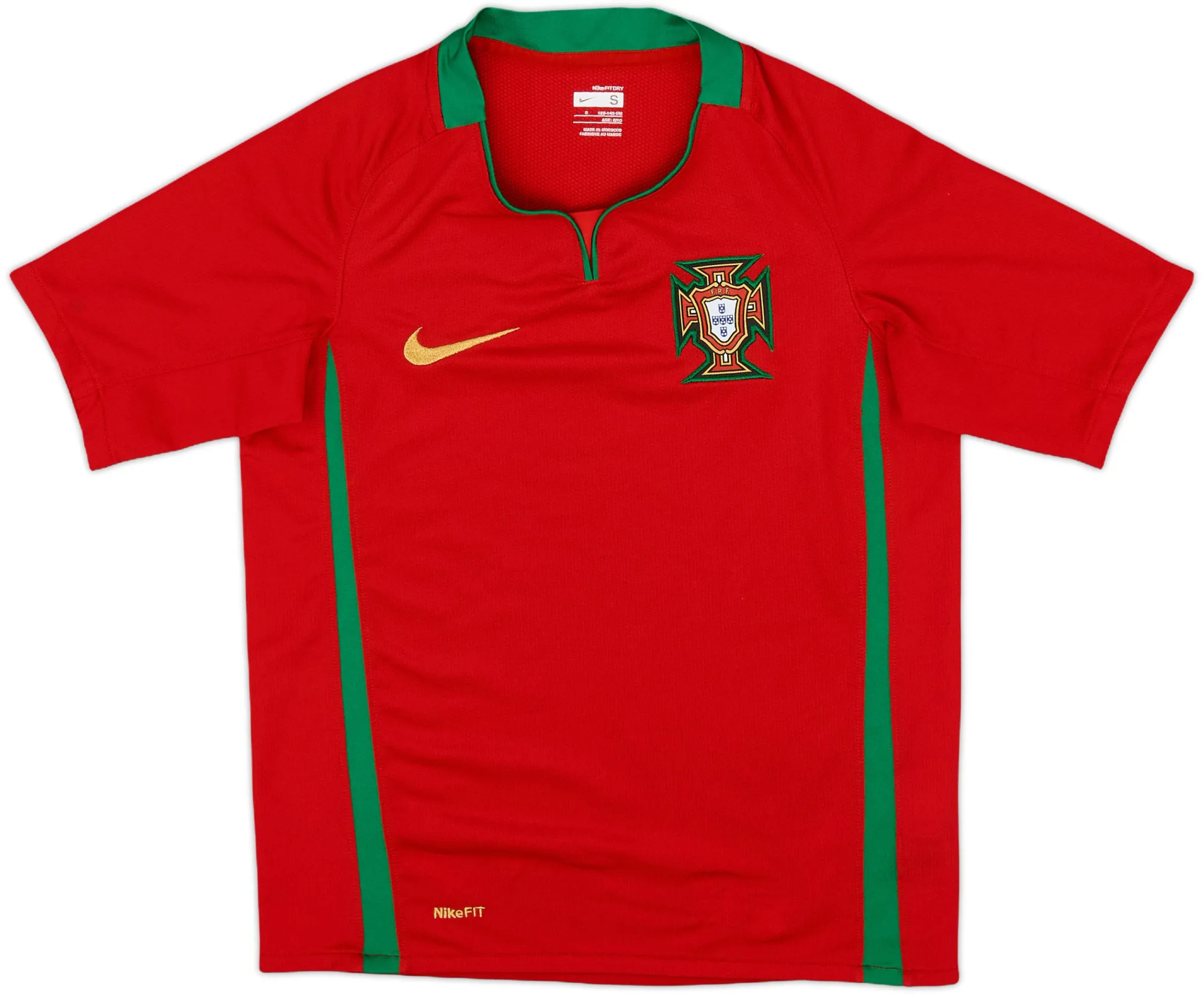 Nike Portugal Boys SS Home Shirt 2008