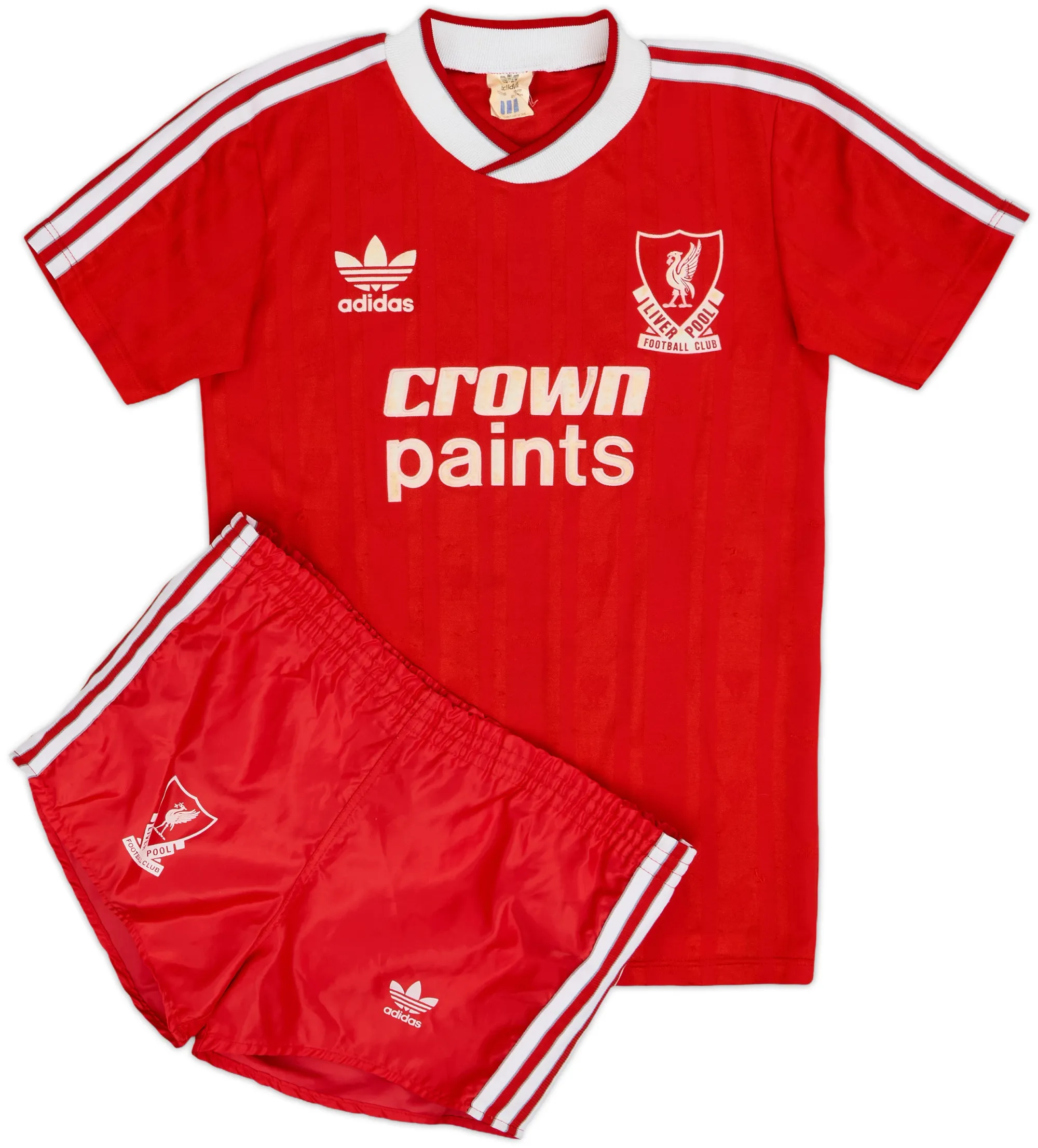 adidas Liverpool Mens SS Home Mini Kit 1987/88