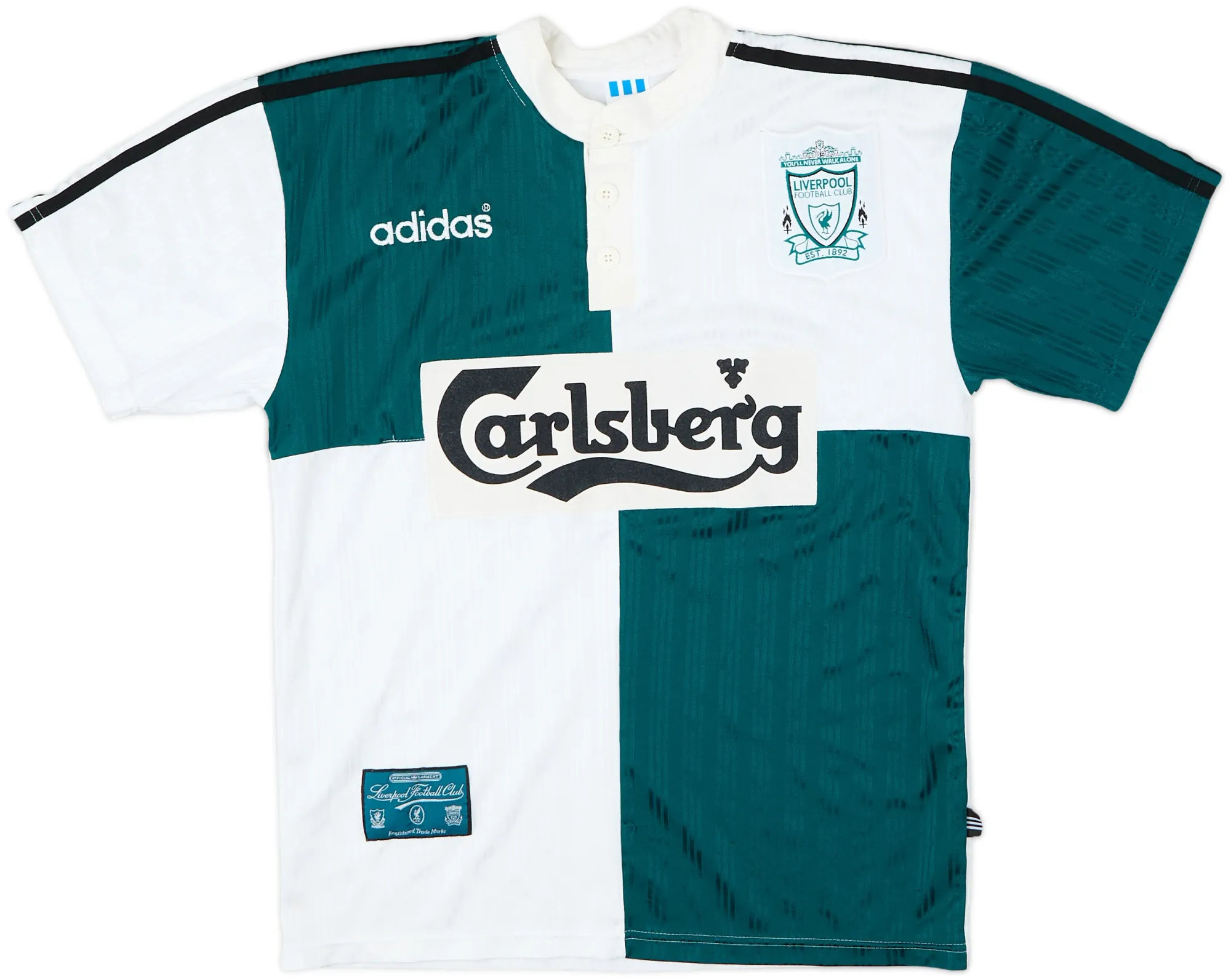 adidas Liverpool Mens SS Away Shirt 1995/96