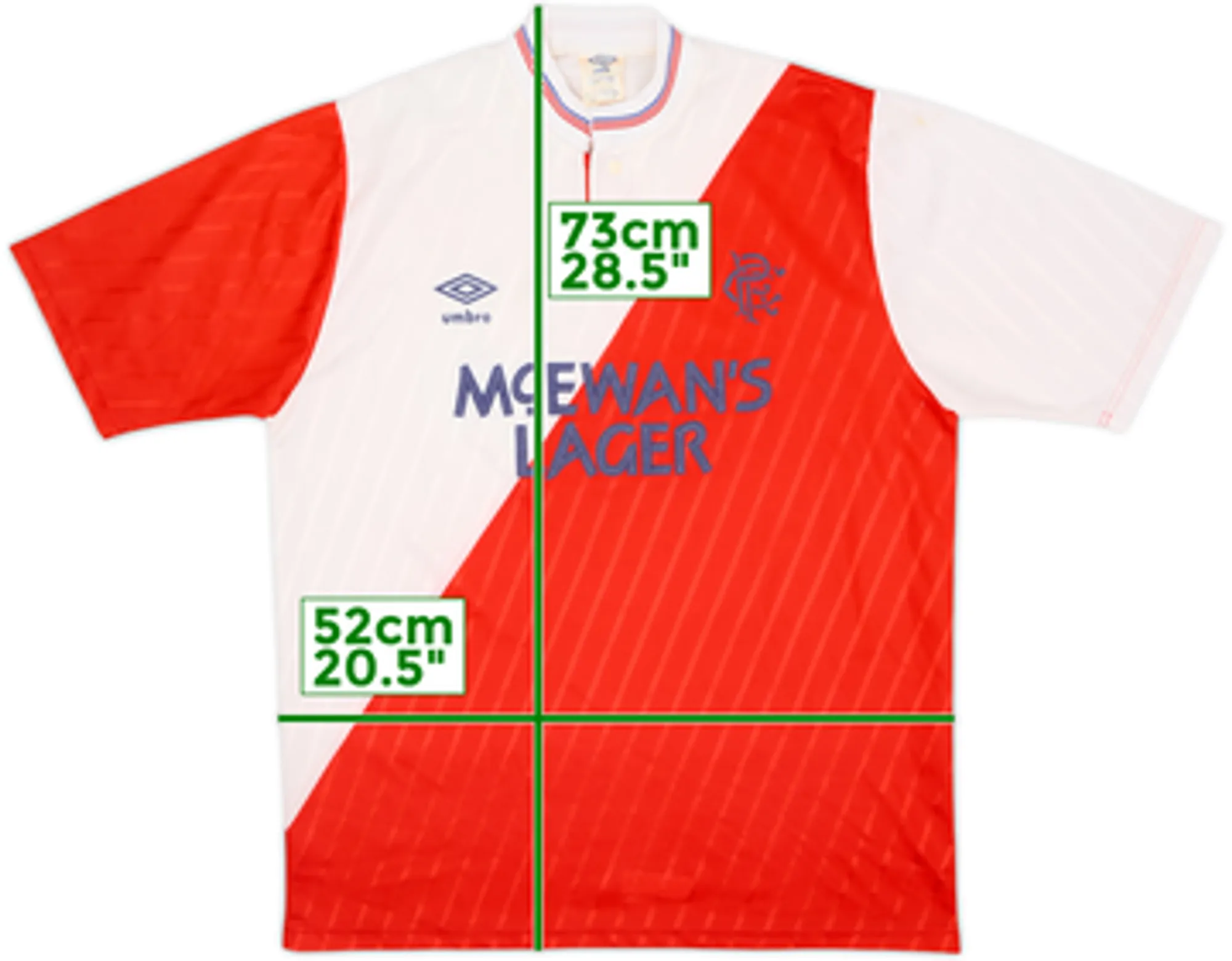 Umbro Rangers Boys SS Away Shirt 1987/88