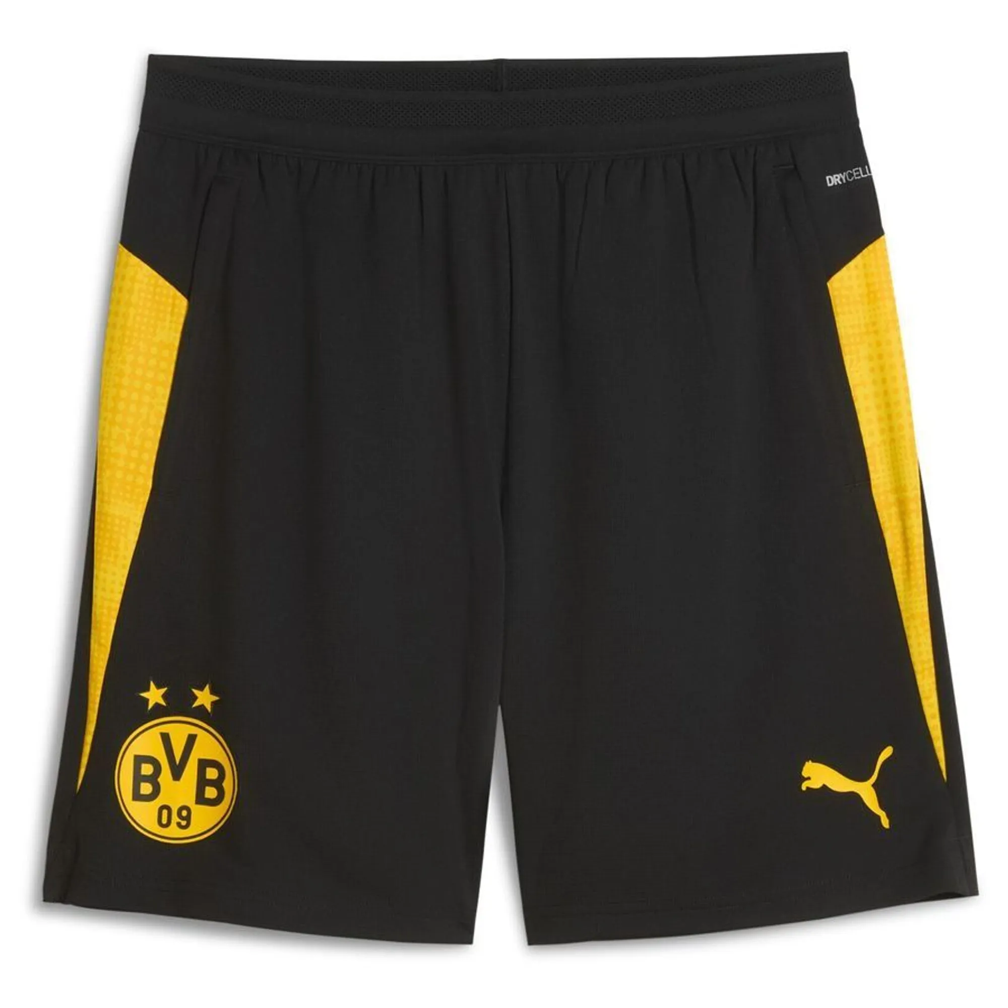 PUMA Borussia Dortmund Training Shorts Men, Black/Faster Yellow